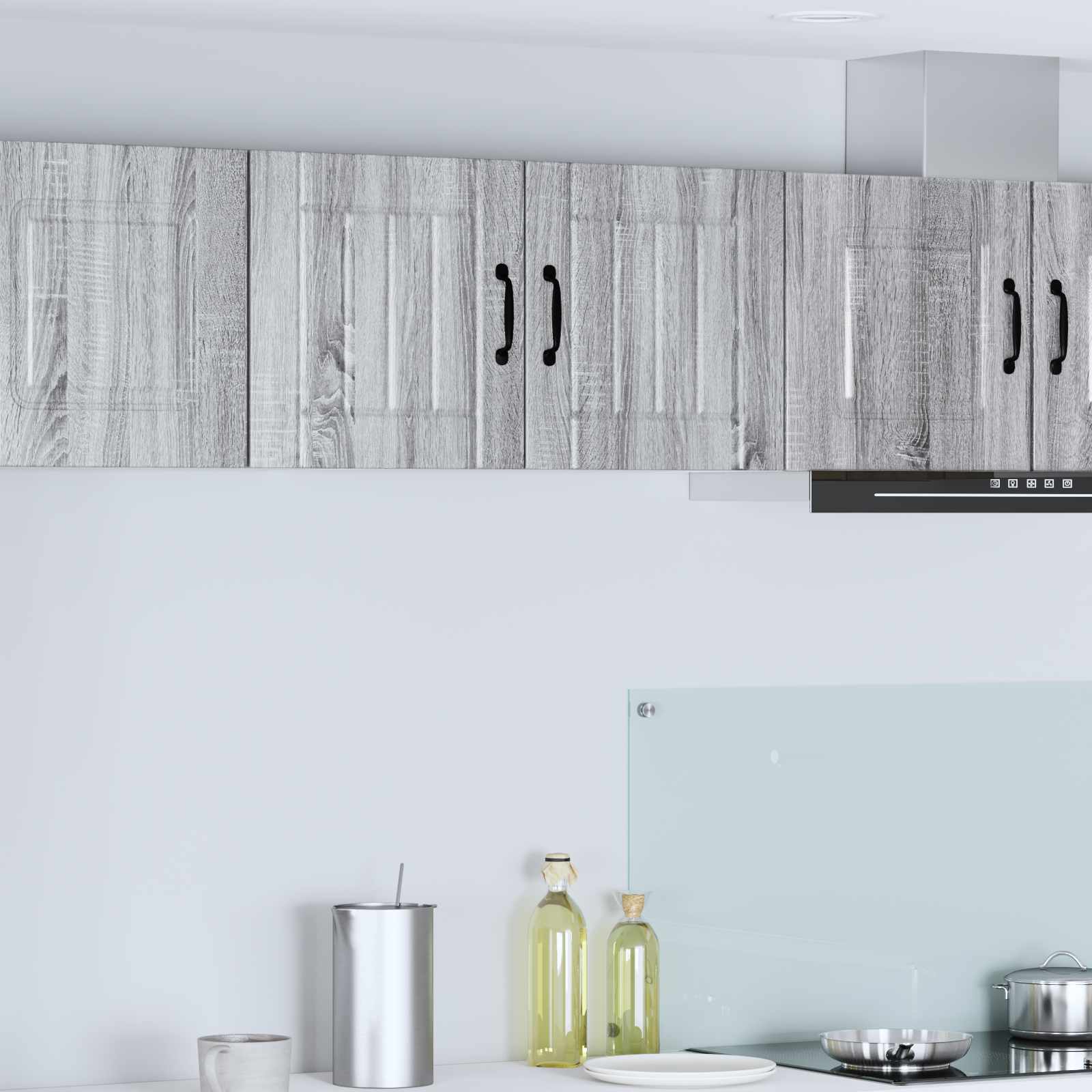 Keukenkast 2 pcs Grijs Sonoma 40 x 31 x 40 cm Bewerkt hout is nu te koop bij PeponiXL, paradijselijk wonen!