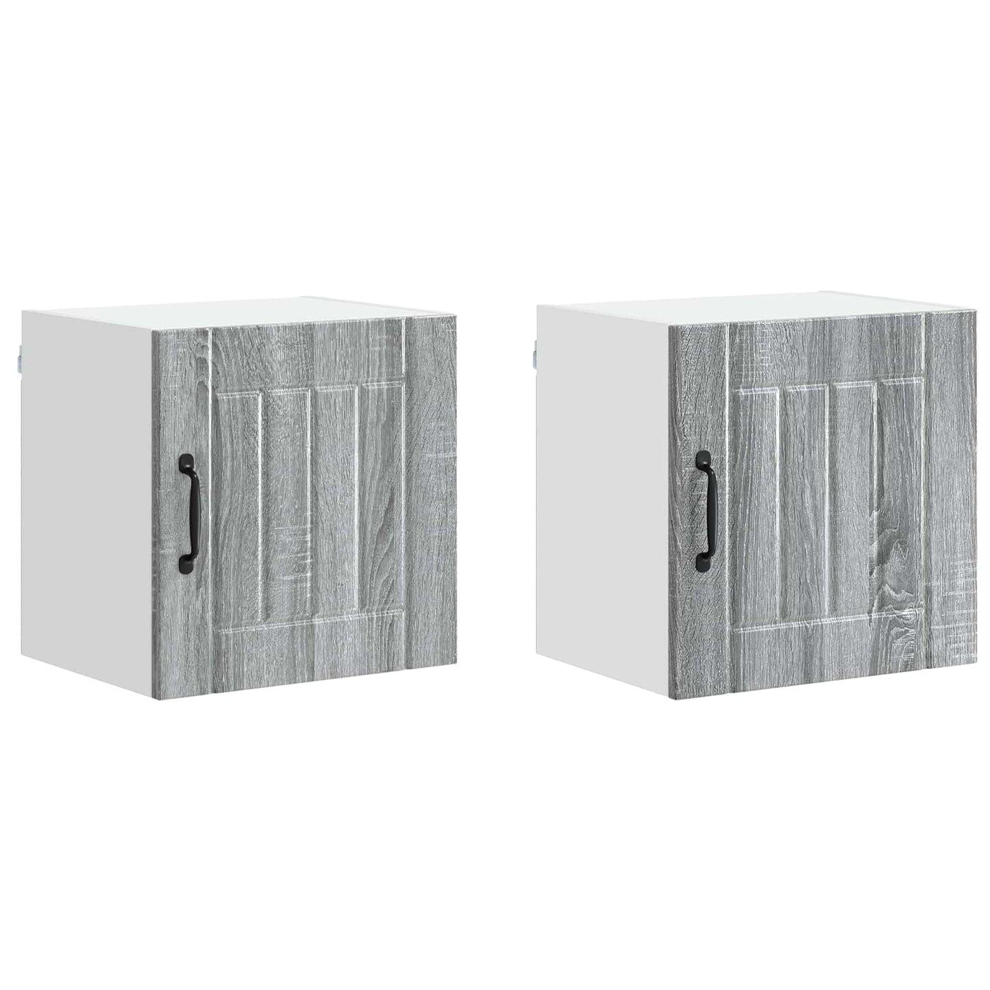 Keukenkast 2 pcs Grijs Sonoma 40 x 31 x 40 cm Bewerkt hout is nu te koop bij PeponiXL, paradijselijk wonen!