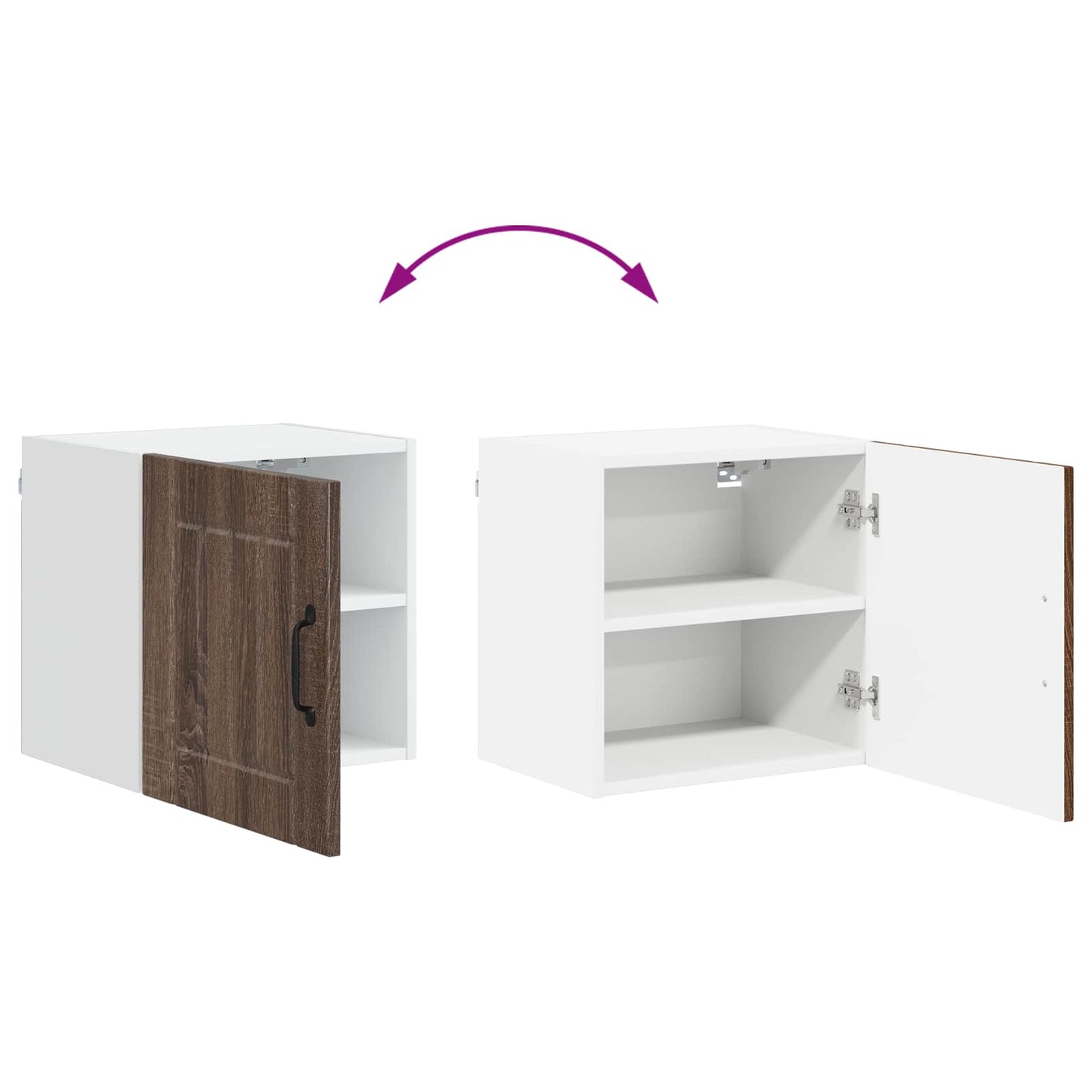 Vaatwasserpaneel Lucca Bruin eiken 40 x 31 x 40 cm Bewerkt hout is nu te koop bij PeponiXL, paradijselijk wonen!