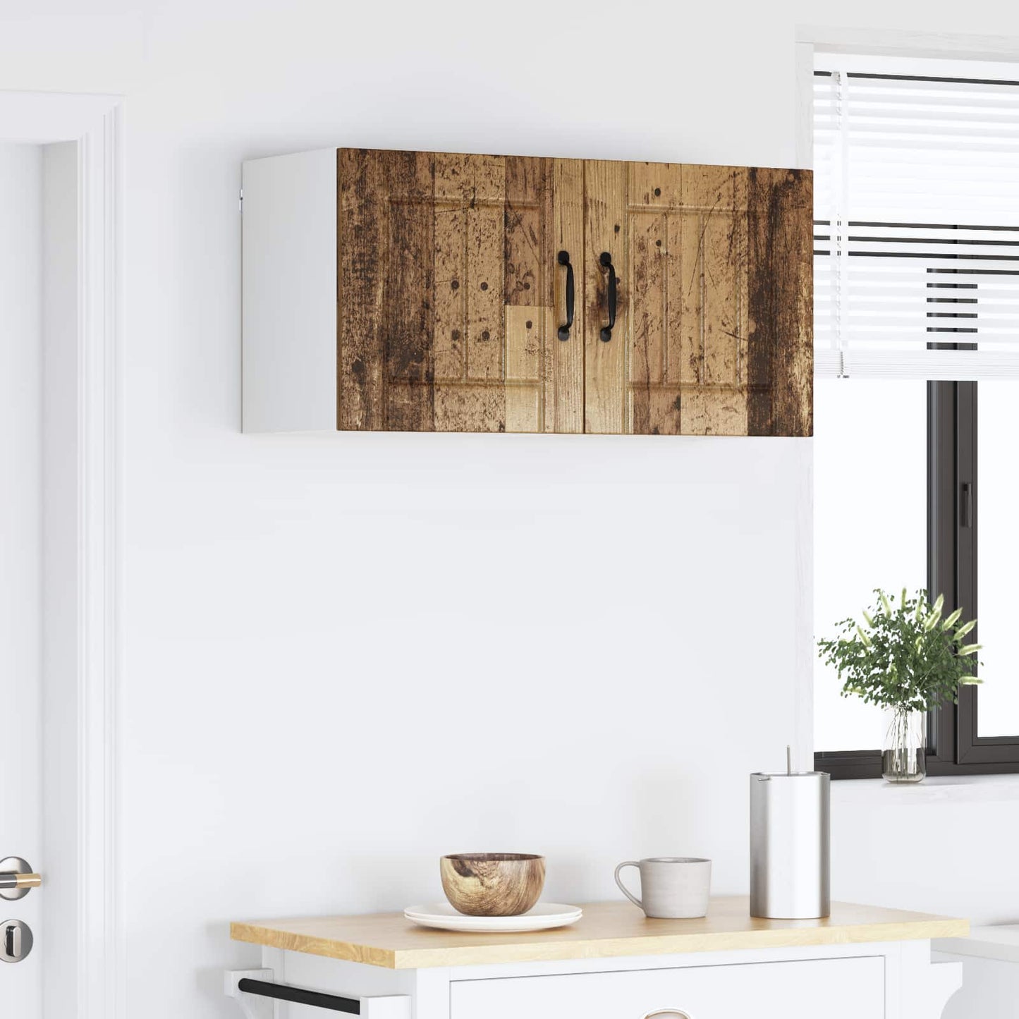 Vaatwasserpaneel Lucca 2 pcs Oud hout 40 x 31 x 40 cm is nu te koop bij PeponiXL, paradijselijk wonen!