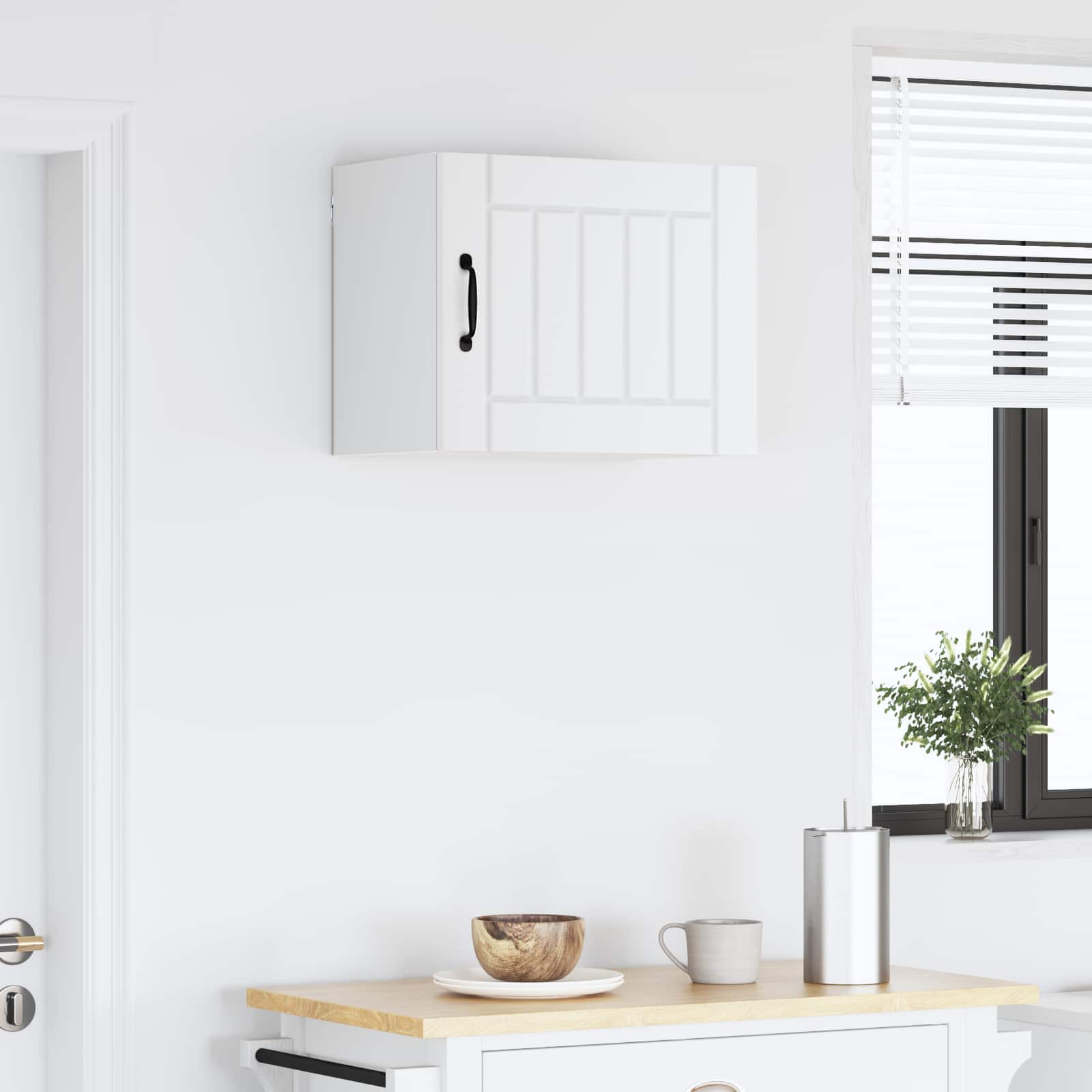 Vaatwasserpaneel Lucca Wit 50 x 31 x 40 cm Bewerkt hout is nu te koop bij PeponiXL, paradijselijk wonen!