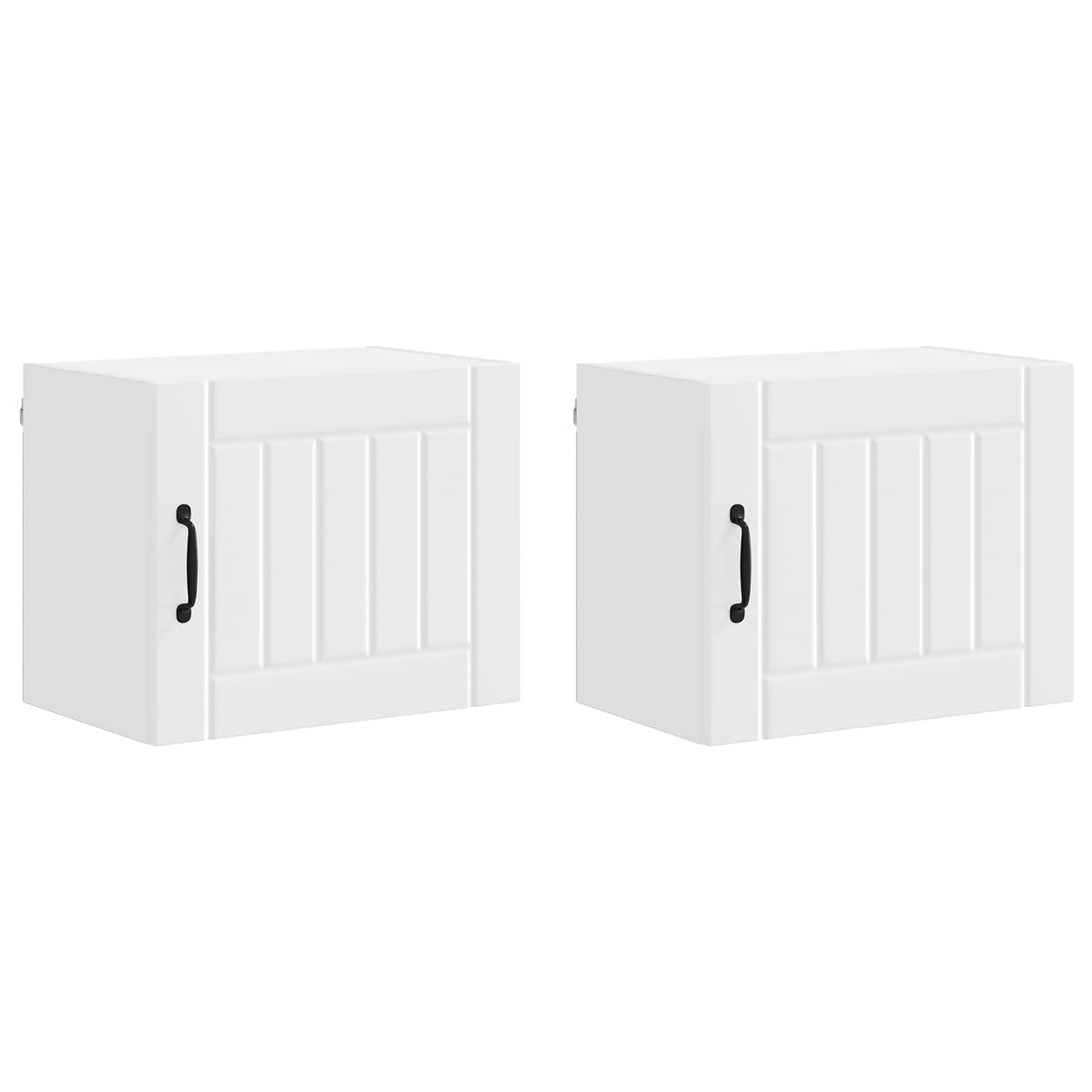 Vaatwasserpaneel Lucca 2 pcs Wit 50 x 31 x 40 cm Bewerkt hout is nu te koop bij PeponiXL, paradijselijk wonen!
