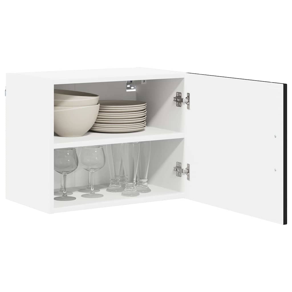 Keukenkast 2 pcs Zwart 50 x 31 x 40 cm Bewerkt hout is nu te koop bij PeponiXL, paradijselijk wonen!