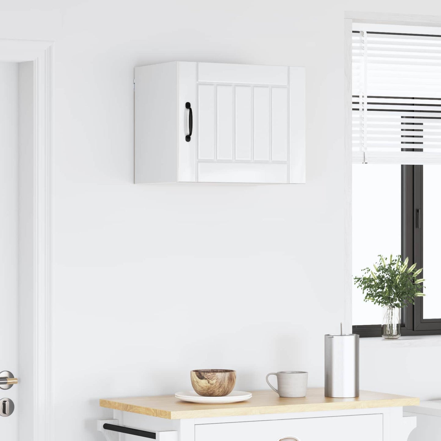 Keukenkast Hoogglans wit 50 x 31 x 40 cm Bewerkt hout is nu te koop bij PeponiXL, paradijselijk wonen!