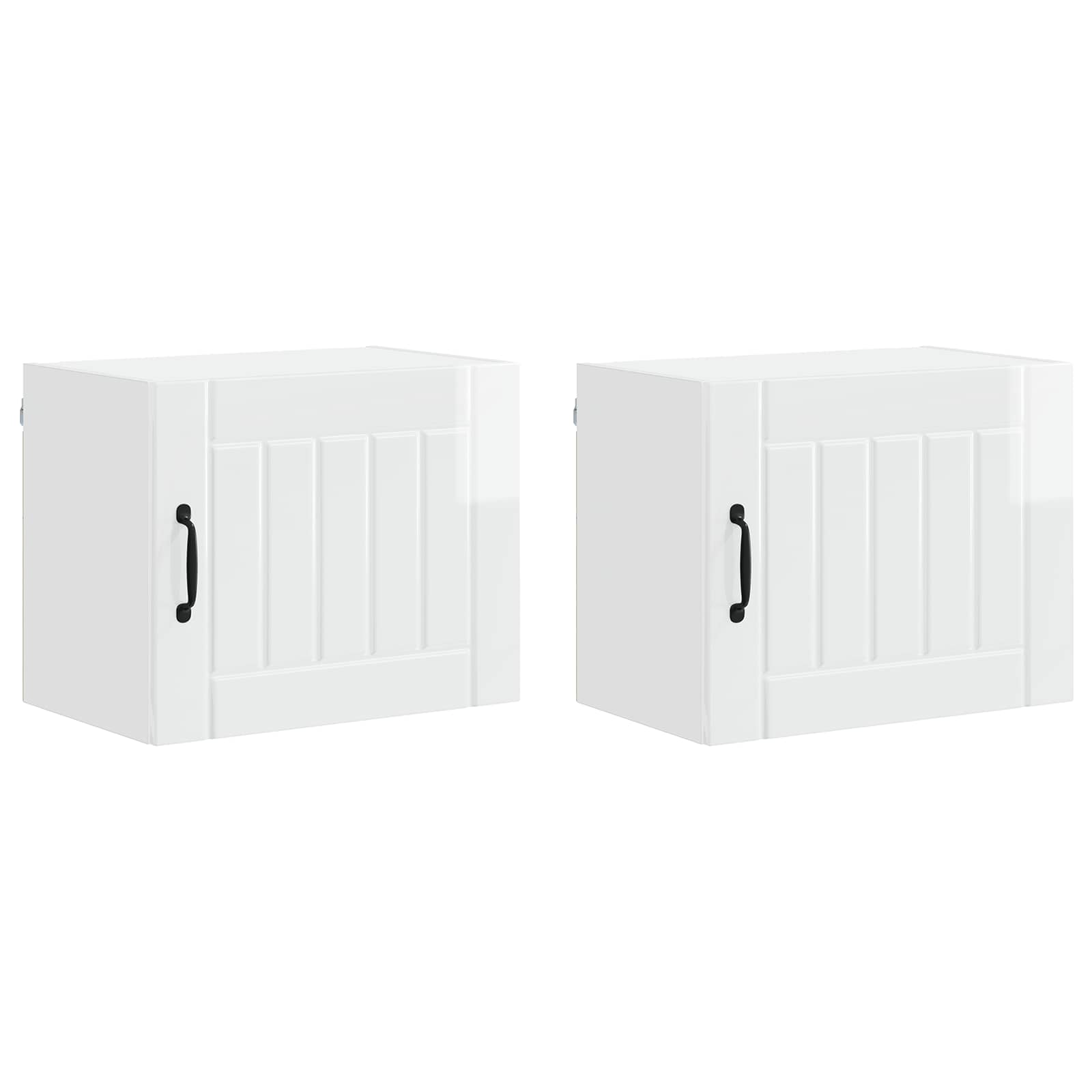 Vaatwasserpaneel Lucca 2 pcs Hoogglans Wit 50 x 31 x 40 cm is nu te koop bij PeponiXL, paradijselijk wonen!
