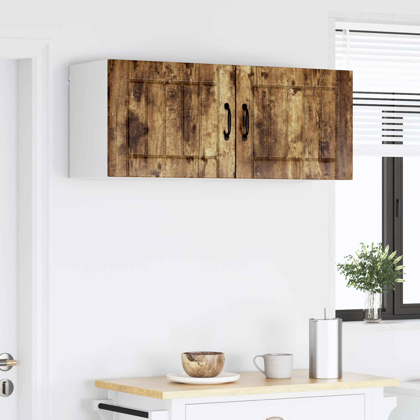 Vaatwasserpaneel Lucca 2 pcs Gerookt eiken 50 x 31 x 40 cm is nu te koop bij PeponiXL, paradijselijk wonen!