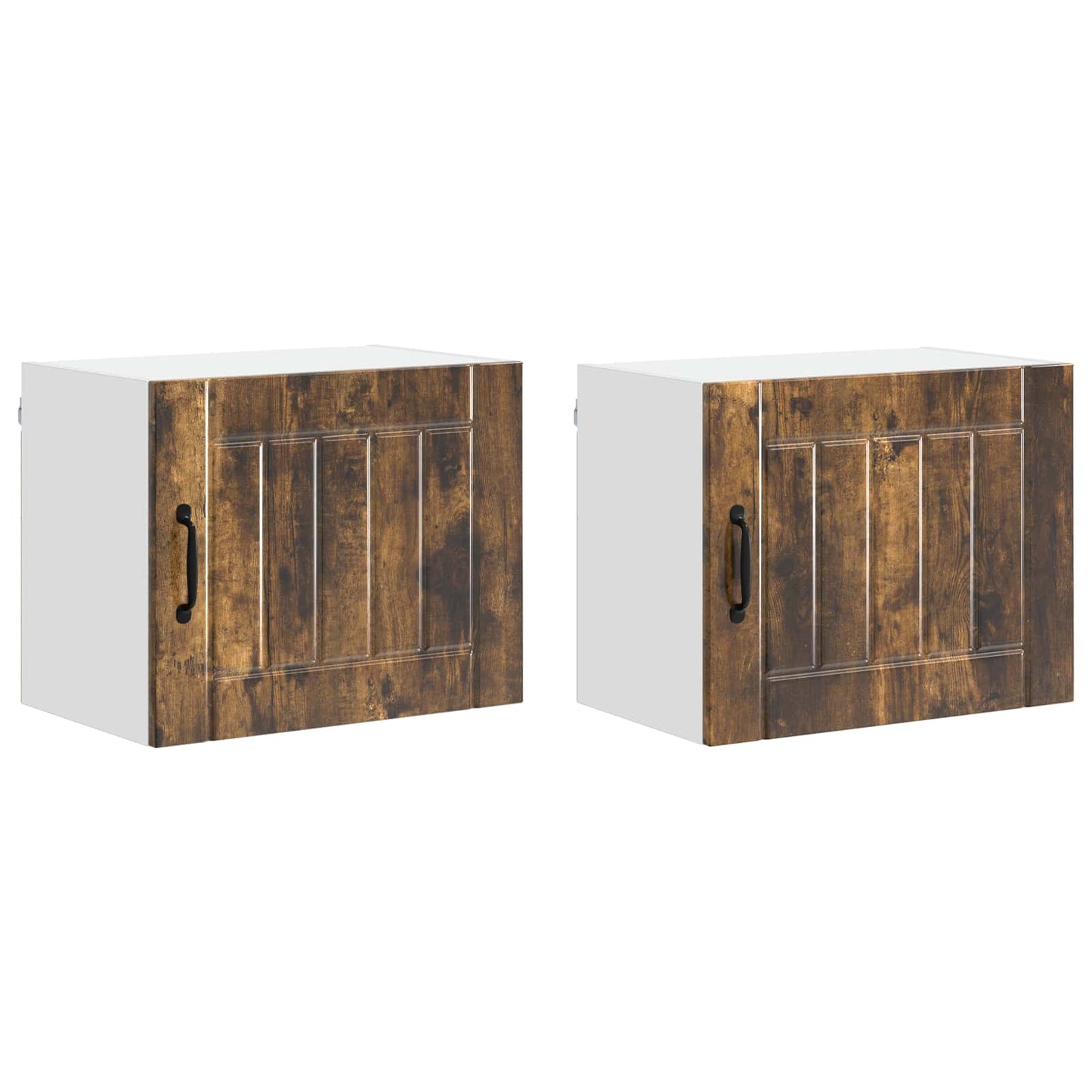 Vaatwasserpaneel Lucca 2 pcs Gerookt eiken 50 x 31 x 40 cm is nu te koop bij PeponiXL, paradijselijk wonen!