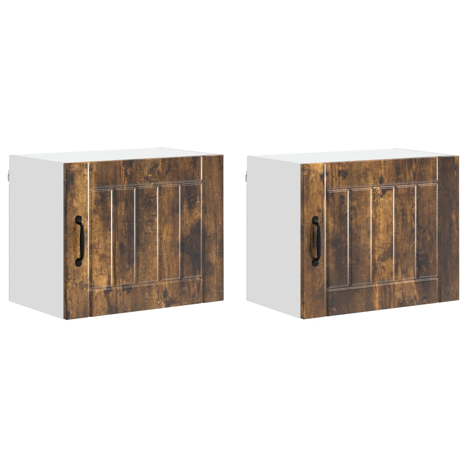 Vaatwasserpaneel Lucca 2 pcs Gerookt eiken 50 x 31 x 40 cm is nu te koop bij PeponiXL, paradijselijk wonen!
