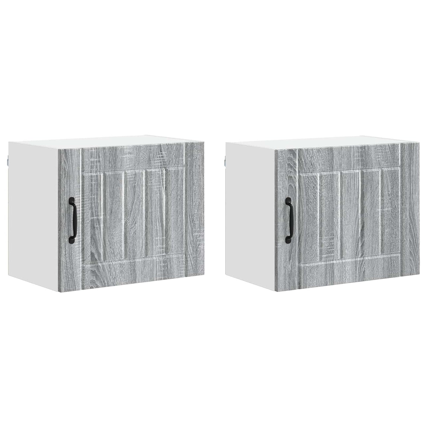 Keukenkast 2 pcs Grijs Sonoma 50 x 31 x 40 cm Bewerkt hout is nu te koop bij PeponiXL, paradijselijk wonen!