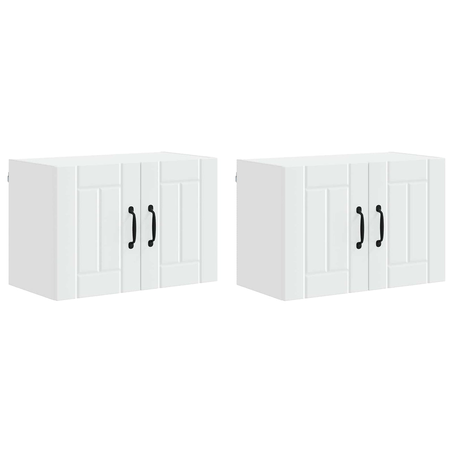 Vaatwasserpaneel Lucca 2 pcs Wit 60 x 31 x 40 cm Bewerkt hout is nu te koop bij PeponiXL, paradijselijk wonen!