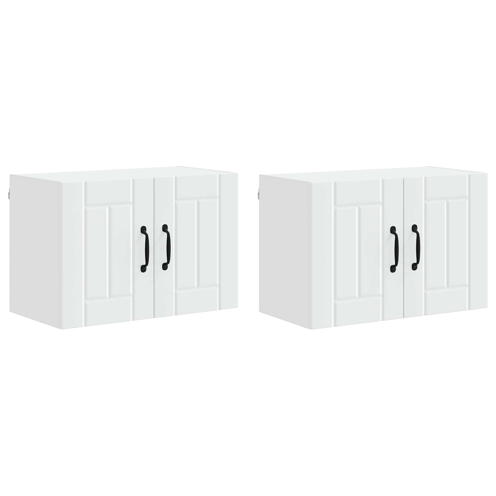 Vaatwasserpaneel Lucca 2 pcs Wit 60 x 31 x 40 cm Bewerkt hout is nu te koop bij PeponiXL, paradijselijk wonen!