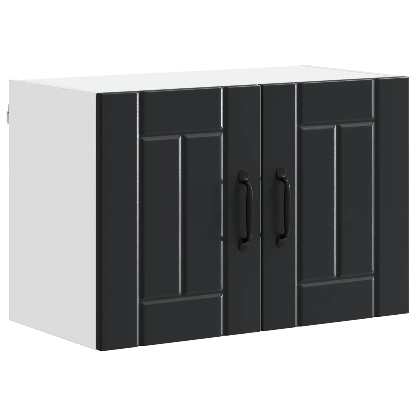 Keukenkast aan de muur Lucca Zwart 60 x 31 x 40 cm Bewerkt hout is nu te koop bij PeponiXL, paradijselijk wonen!