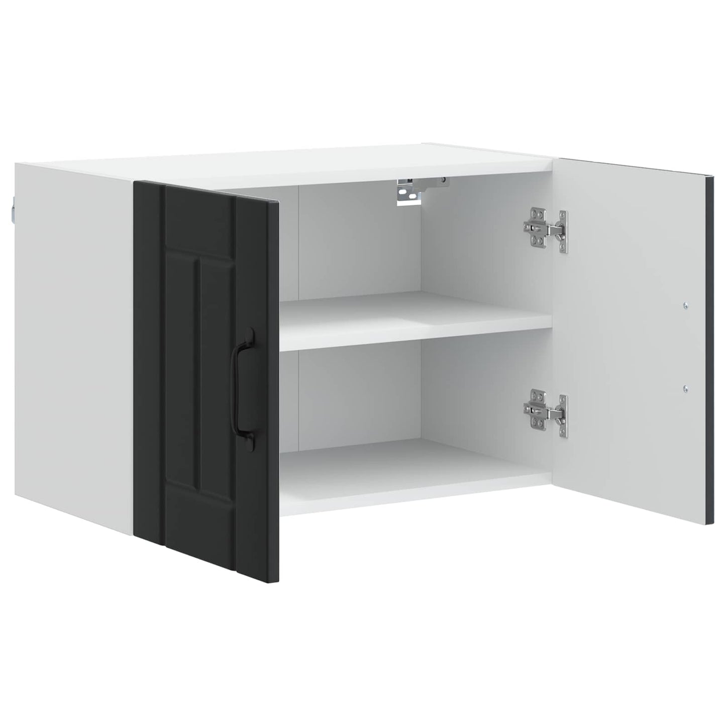 Keukenkast aan de muur Lucca Zwart 60 x 31 x 40 cm Bewerkt hout is nu te koop bij PeponiXL, paradijselijk wonen!