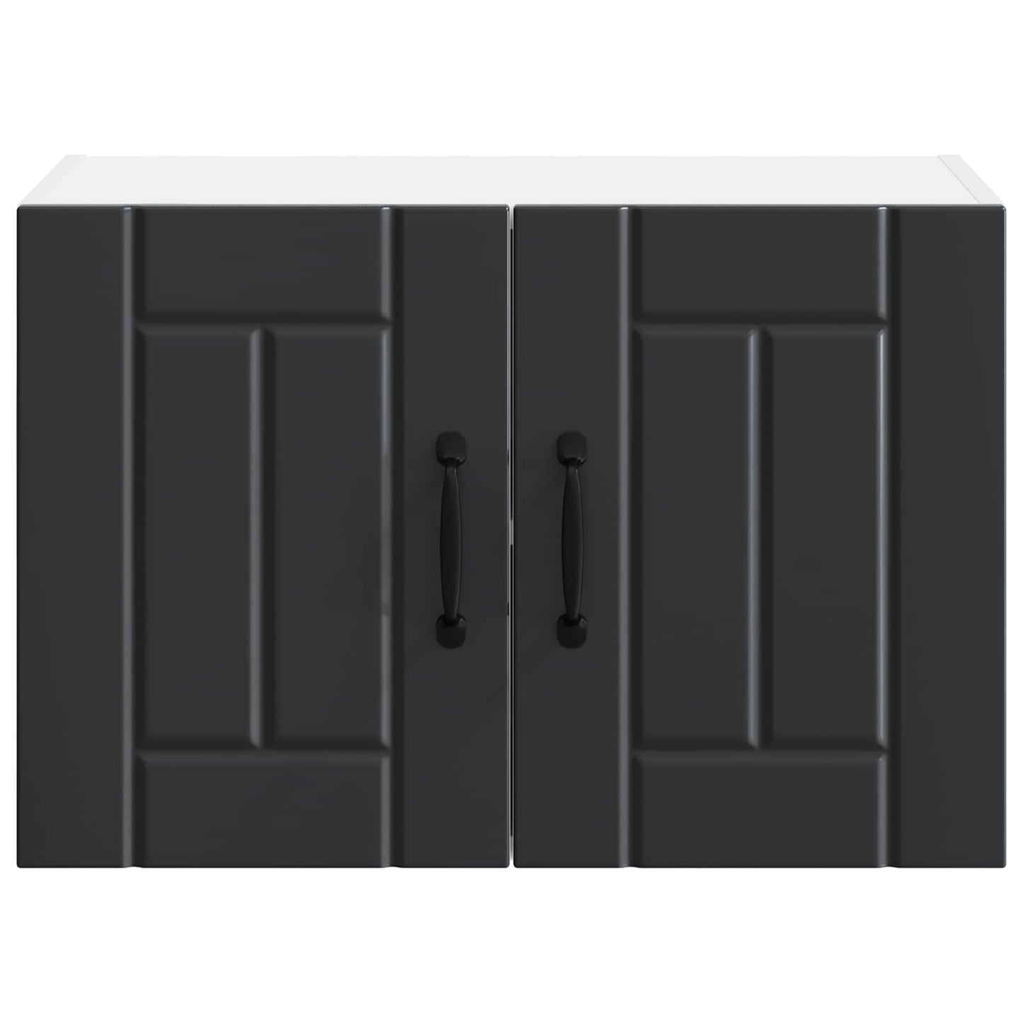 Keukenkast aan de muur Lucca Zwart 60 x 31 x 40 cm Bewerkt hout is nu te koop bij PeponiXL, paradijselijk wonen!