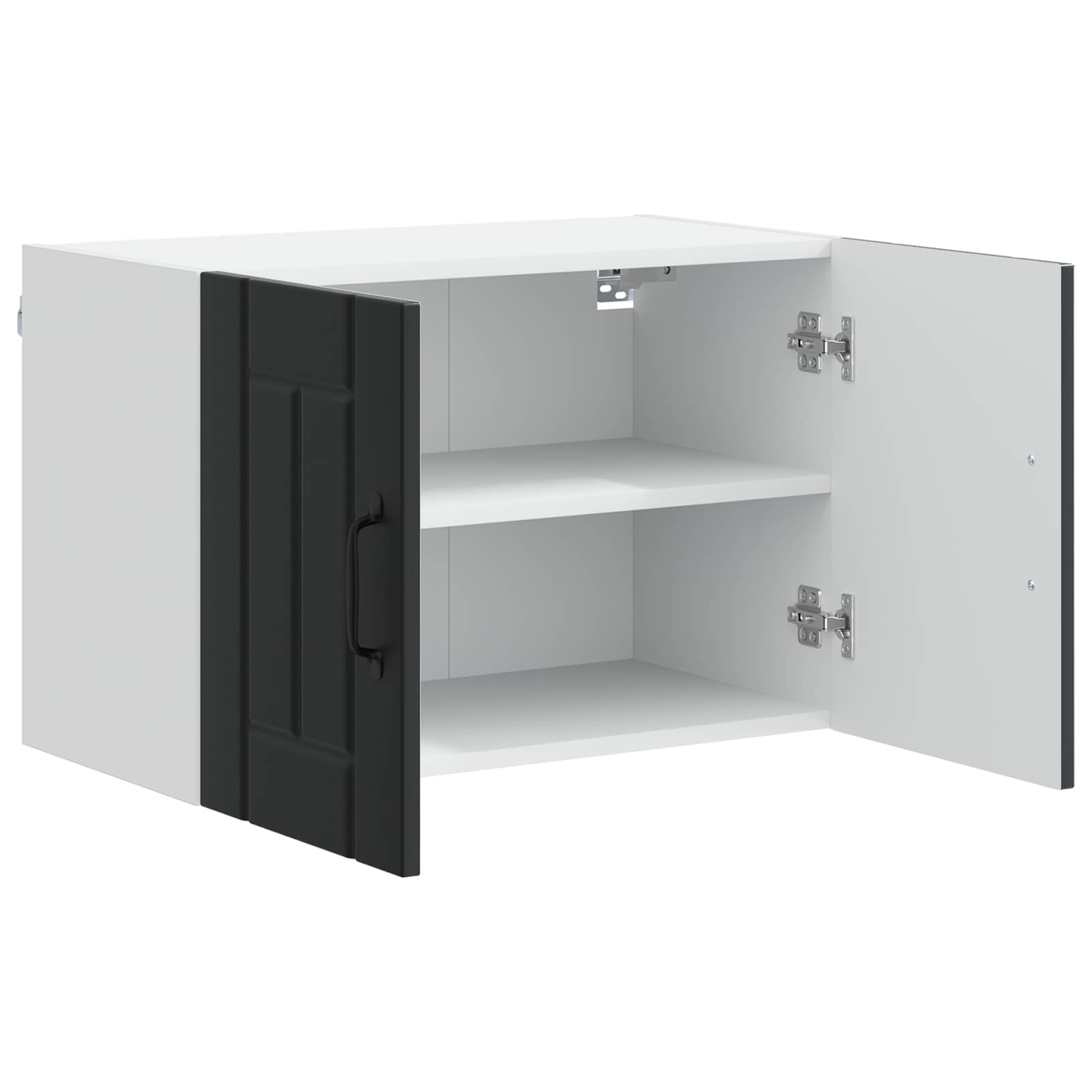 Vaatwasserpaneel Lucca 2 pcs Zwart 60 x 31 x 40 cm Bewerkt hout is nu te koop bij PeponiXL, paradijselijk wonen!