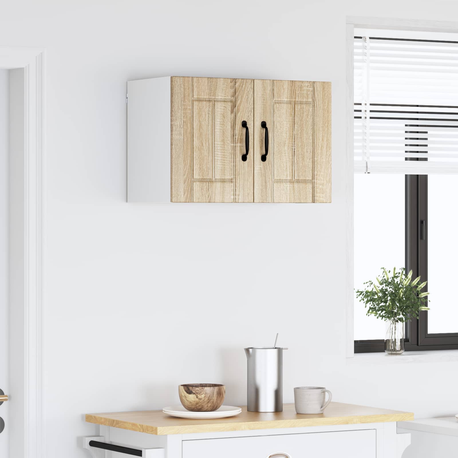 Keukenkast aan de muur met de deur Sonoma Eiken 60 x 31 x 40 cm is nu te koop bij PeponiXL, paradijselijk wonen!