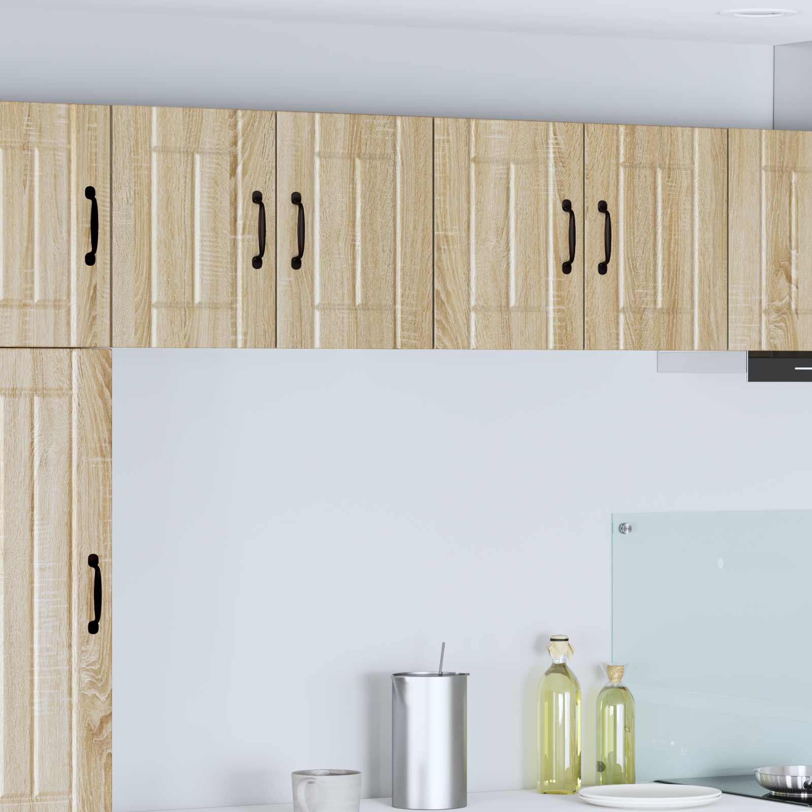 Keukenwandkasten Lucca 2 pcs Sonoma Eiken 60 x 31 x 40 cm is nu te koop bij PeponiXL, paradijselijk wonen!