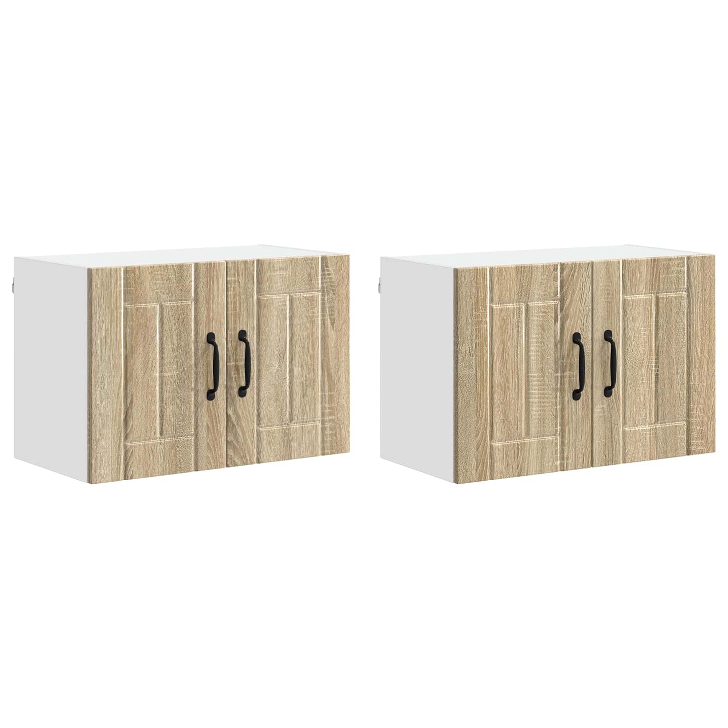 Keukenwandkasten Lucca 2 pcs Sonoma Eiken 60 x 31 x 40 cm is nu te koop bij PeponiXL, paradijselijk wonen!