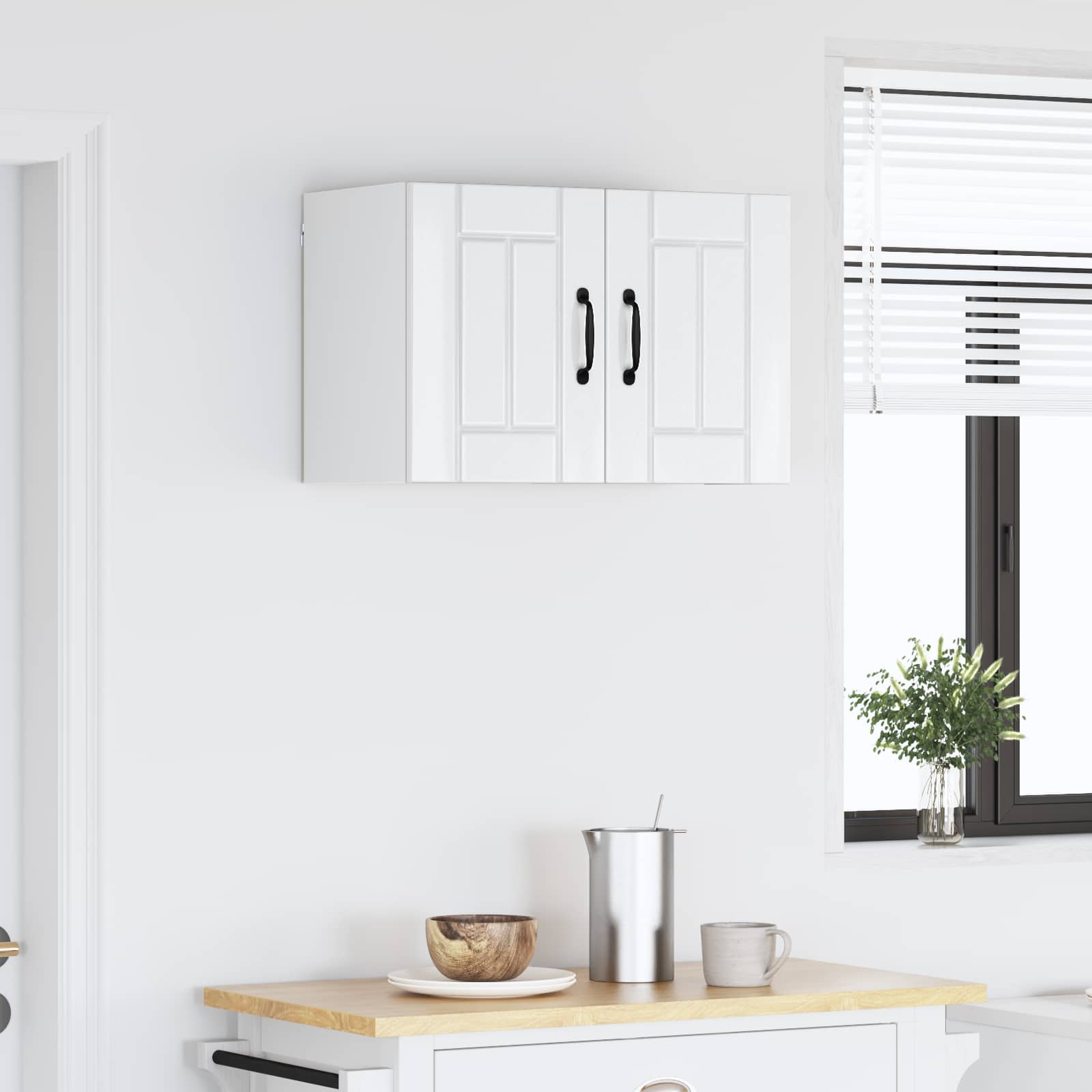 Keukenkast aan de muur Lucca Hoogglans Wit 60 x 31 x 40 cm is nu te koop bij PeponiXL, paradijselijk wonen!
