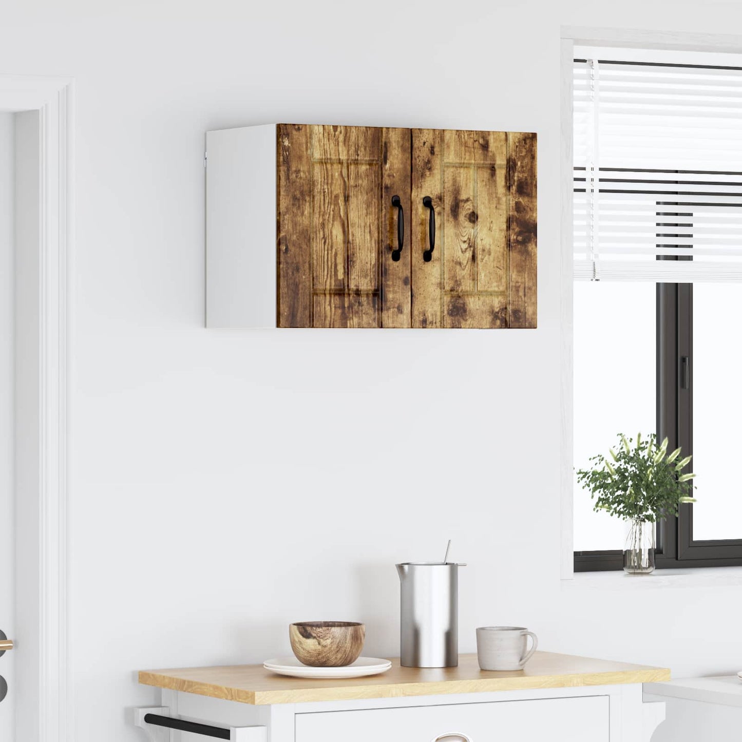 Keukenkast aan de muur Lucca Gerookt eiken 60 x 31 x 40 cm is nu te koop bij PeponiXL, paradijselijk wonen!