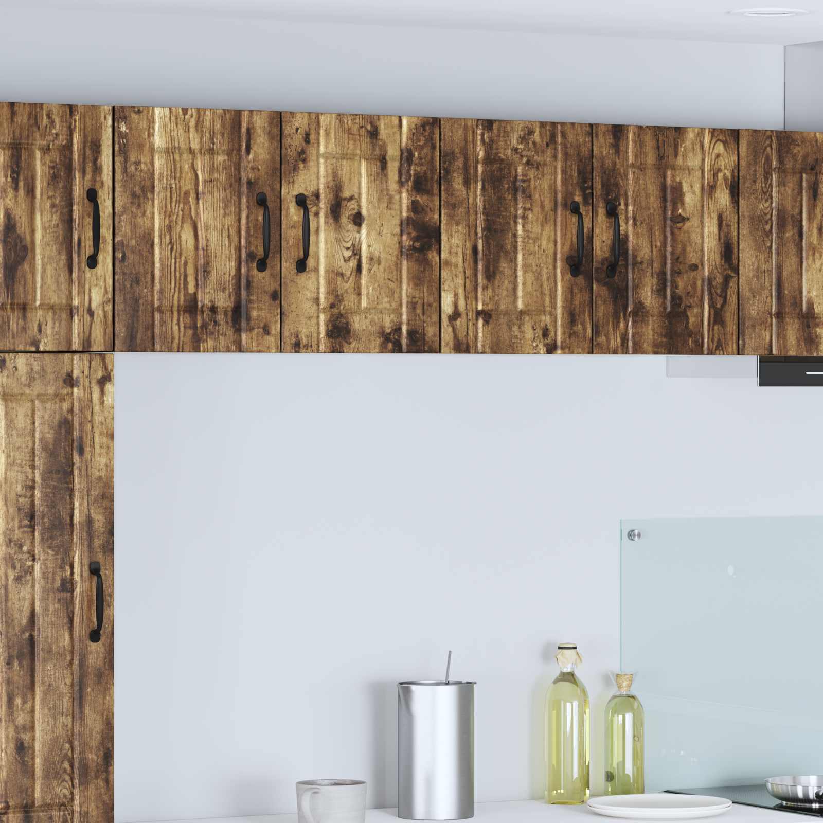 Keukenwandkasten 2 pcs Gerookt eiken 60 x 31 x 40 cm is nu te koop bij PeponiXL, paradijselijk wonen!