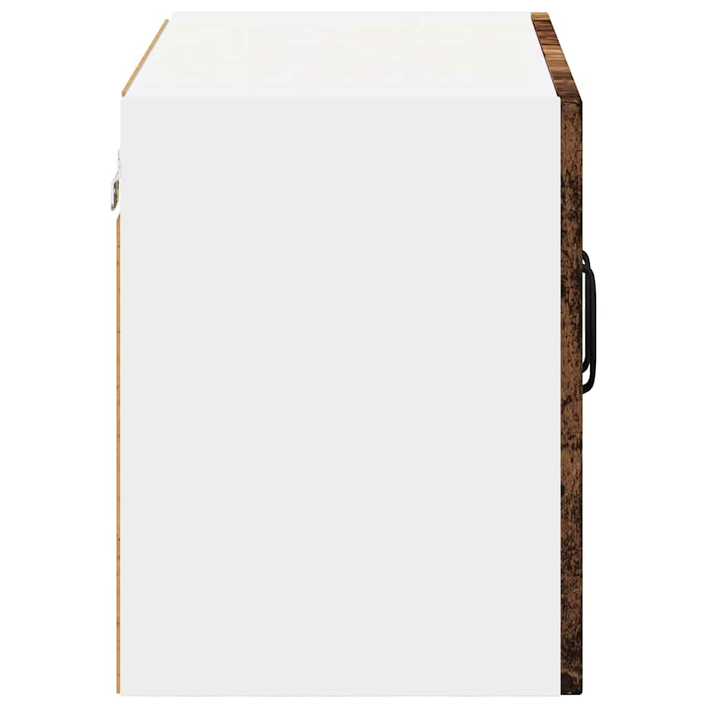 Keukenwandkasten 2 pcs Oudhout 60 x 31 x 40 cm Bewerkt hout is nu te koop bij PeponiXL, paradijselijk wonen!