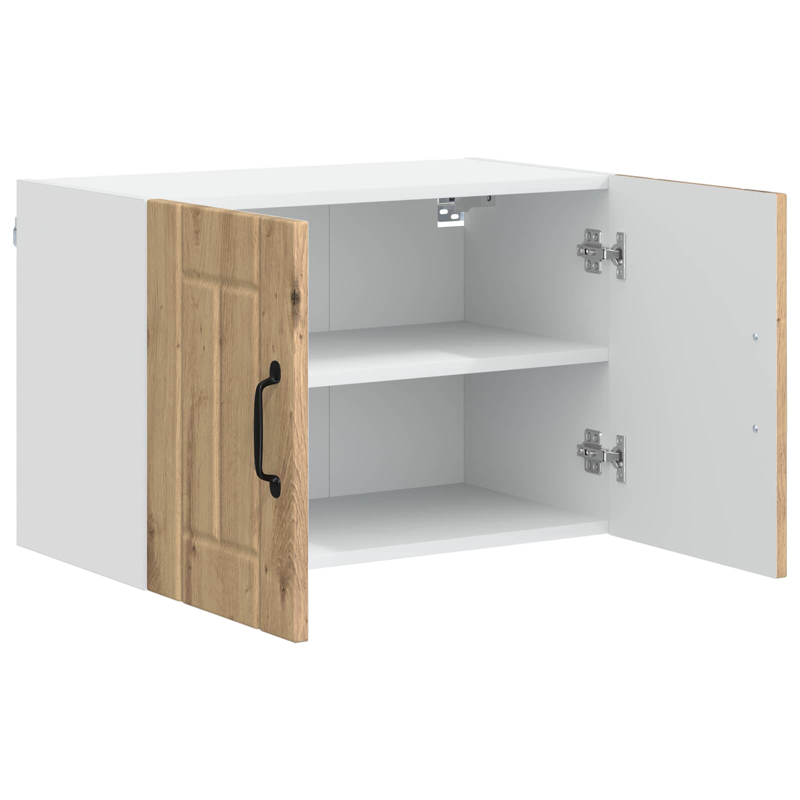 Keukenwandkasten Lucca 2 pcs Artisanaal eiken 60 x 31 x 40 cm is nu te koop bij PeponiXL, paradijselijk wonen!