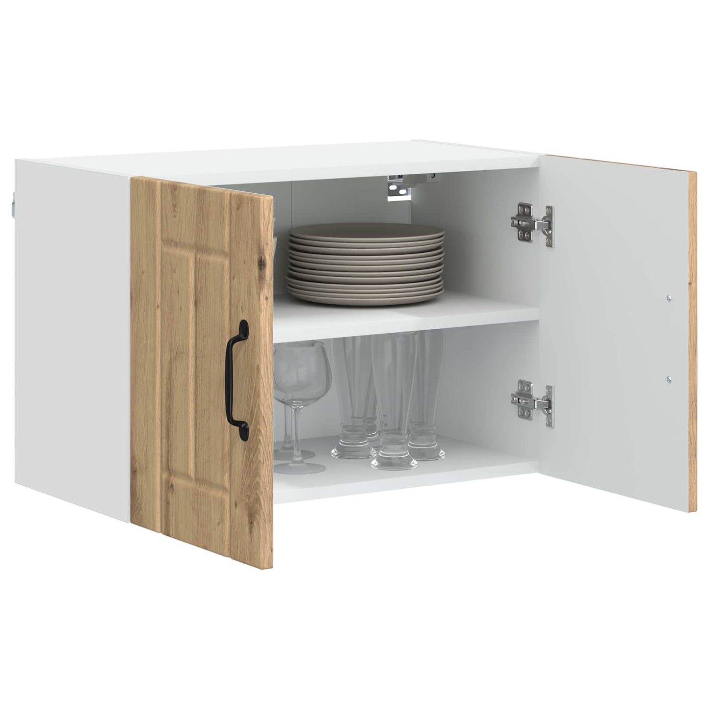 Keukenwandkasten Lucca 2 pcs Artisanaal eiken 60 x 31 x 40 cm is nu te koop bij PeponiXL, paradijselijk wonen!