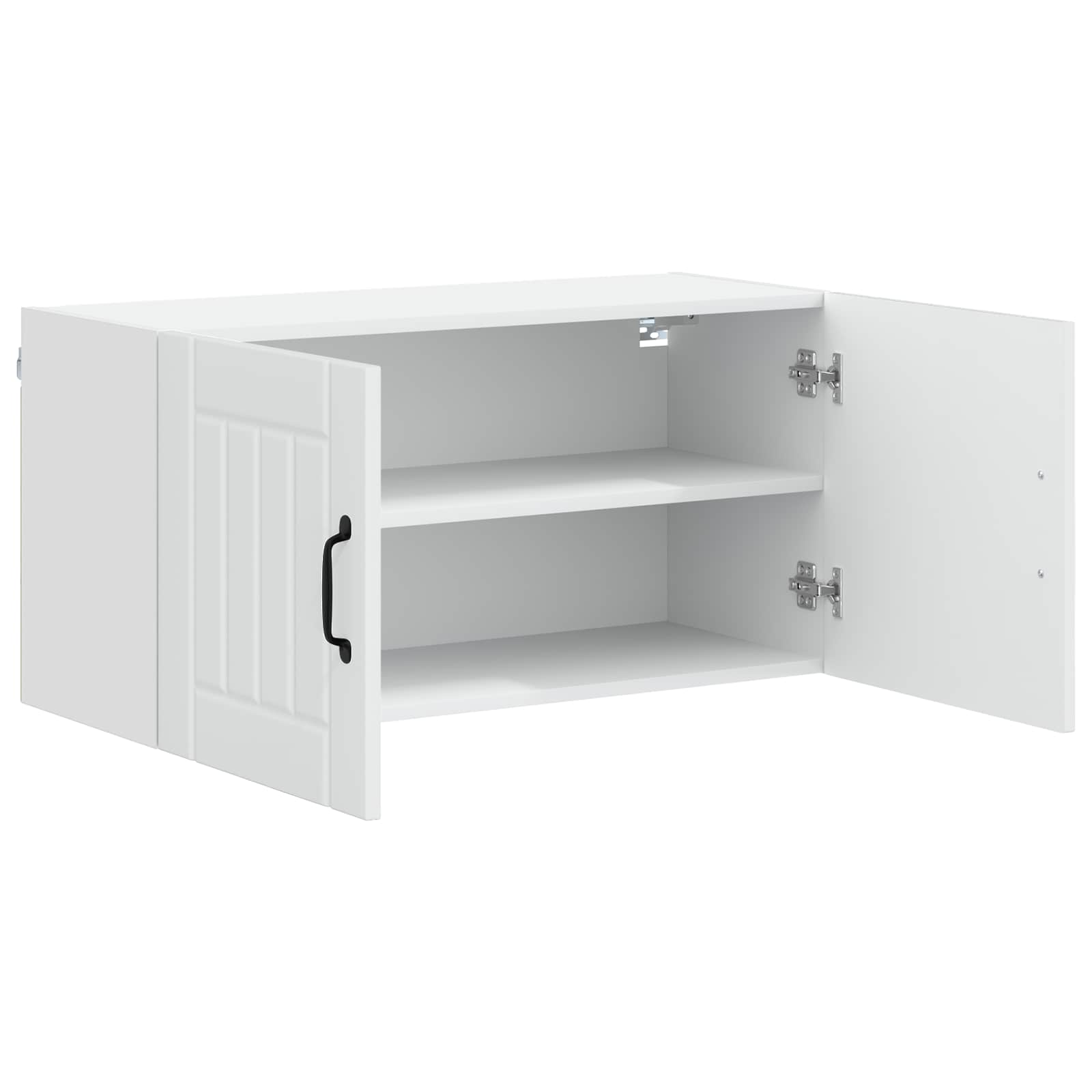 Vaatwasserpaneel Lucca Wit 80 x 31 x 40 cm Bewerkt hout is nu te koop bij PeponiXL, paradijselijk wonen!