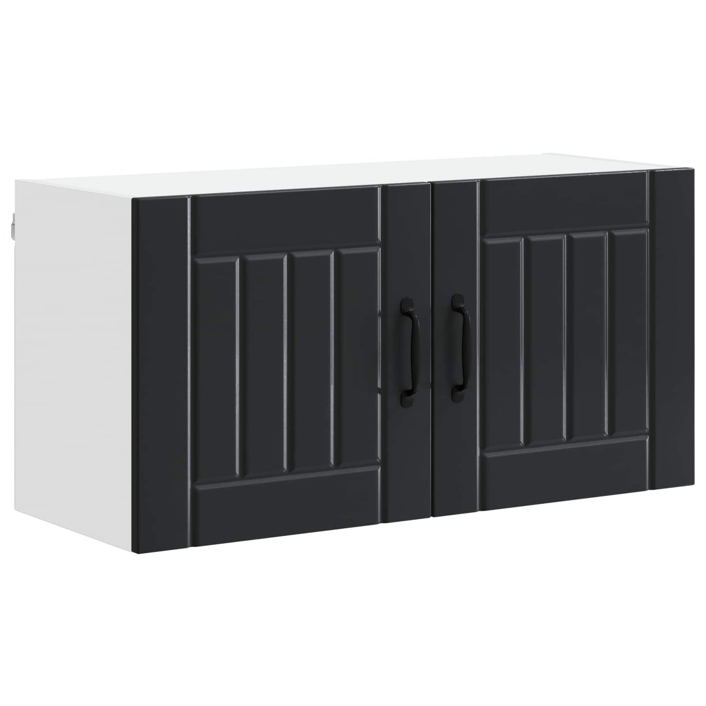 Vaatwasserpaneel Lucca Zwart 80 x 31 x 40 cm Bewerkt hout is nu te koop bij PeponiXL, paradijselijk wonen!