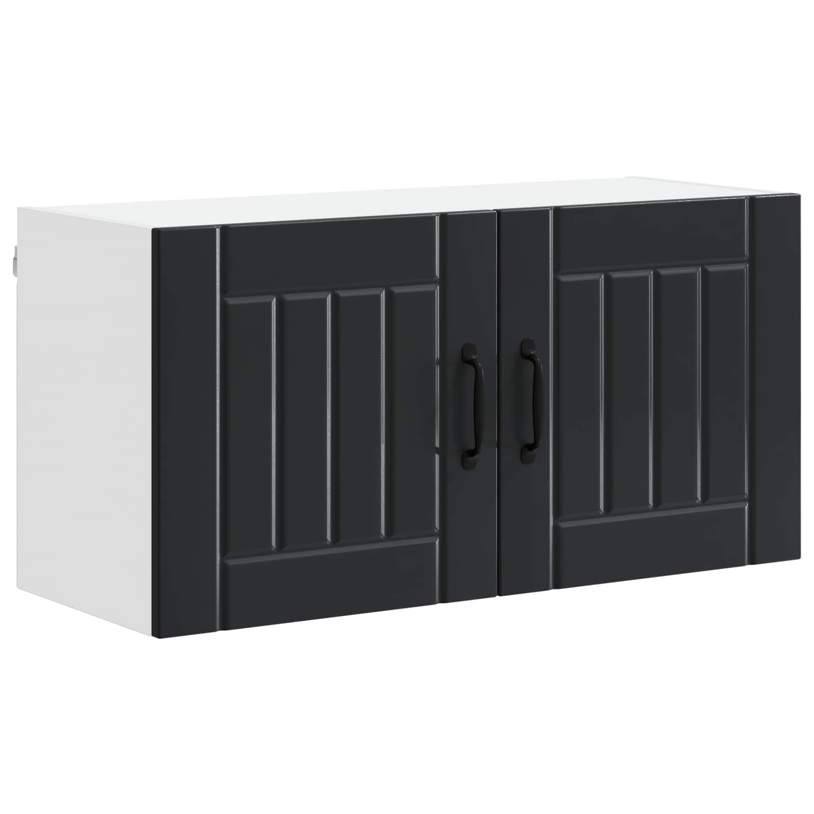 Vaatwasserpaneel Lucca Zwart 80 x 31 x 40 cm Bewerkt hout is nu te koop bij PeponiXL, paradijselijk wonen!