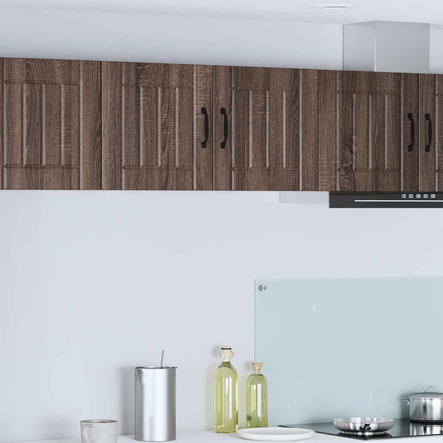 Vaatwasserpaneel Lucca Bruin eiken 80 x 31 x 40 cm Bewerkt hout is nu te koop bij PeponiXL, paradijselijk wonen!