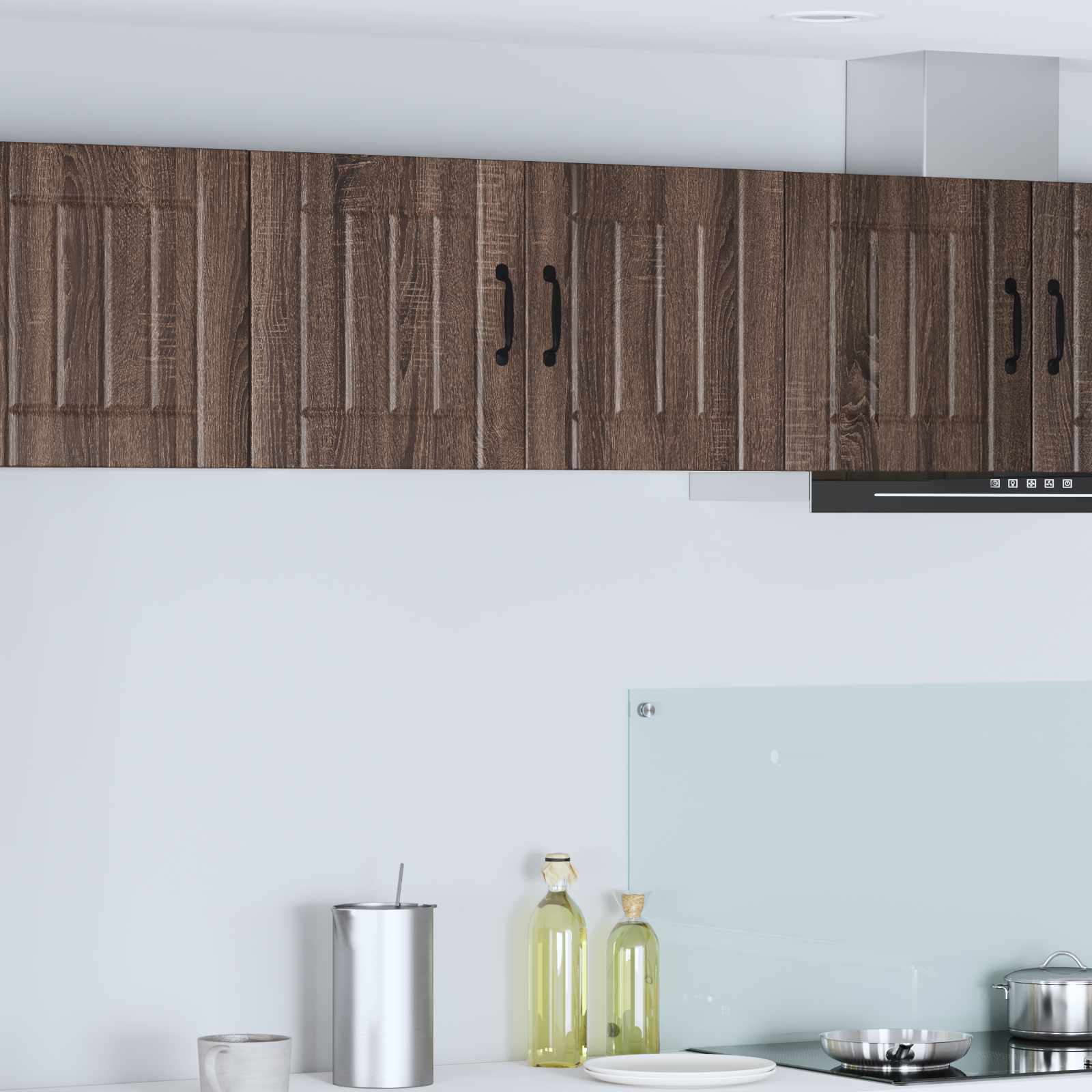Vaatwasserpaneel Lucca Bruin eiken 80 x 31 x 40 cm Bewerkt hout is nu te koop bij PeponiXL, paradijselijk wonen!