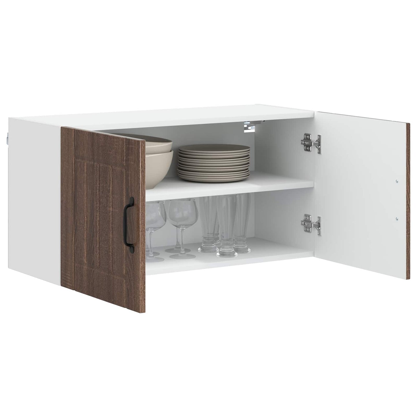 Vaatwasserpaneel Lucca Bruin eiken 80 x 31 x 40 cm Bewerkt hout is nu te koop bij PeponiXL, paradijselijk wonen!
