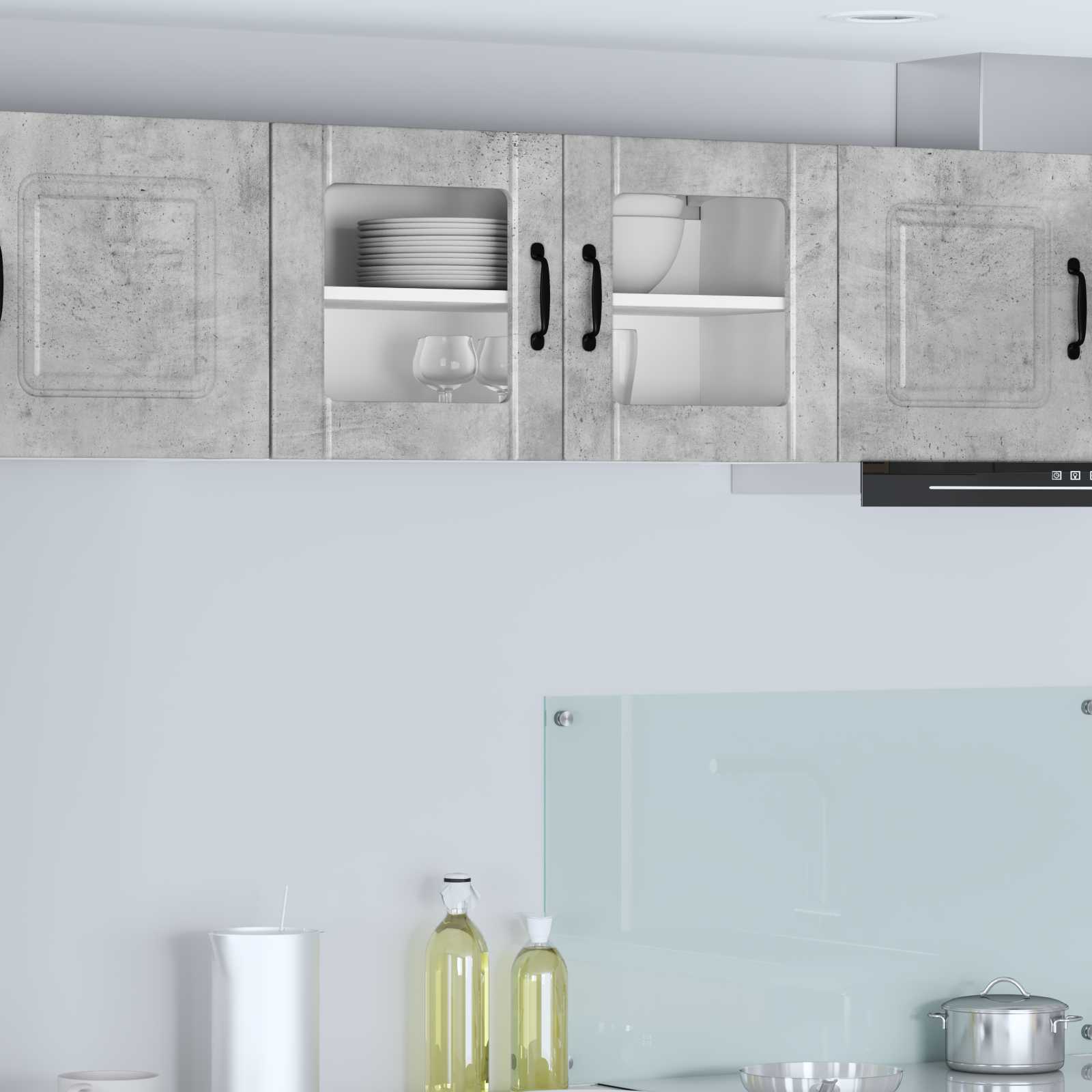 Vaatwasserpaneel Lucca Betongrijs 80 x 31 x 40 cm Bewerkt hout is nu te koop bij PeponiXL, paradijselijk wonen!