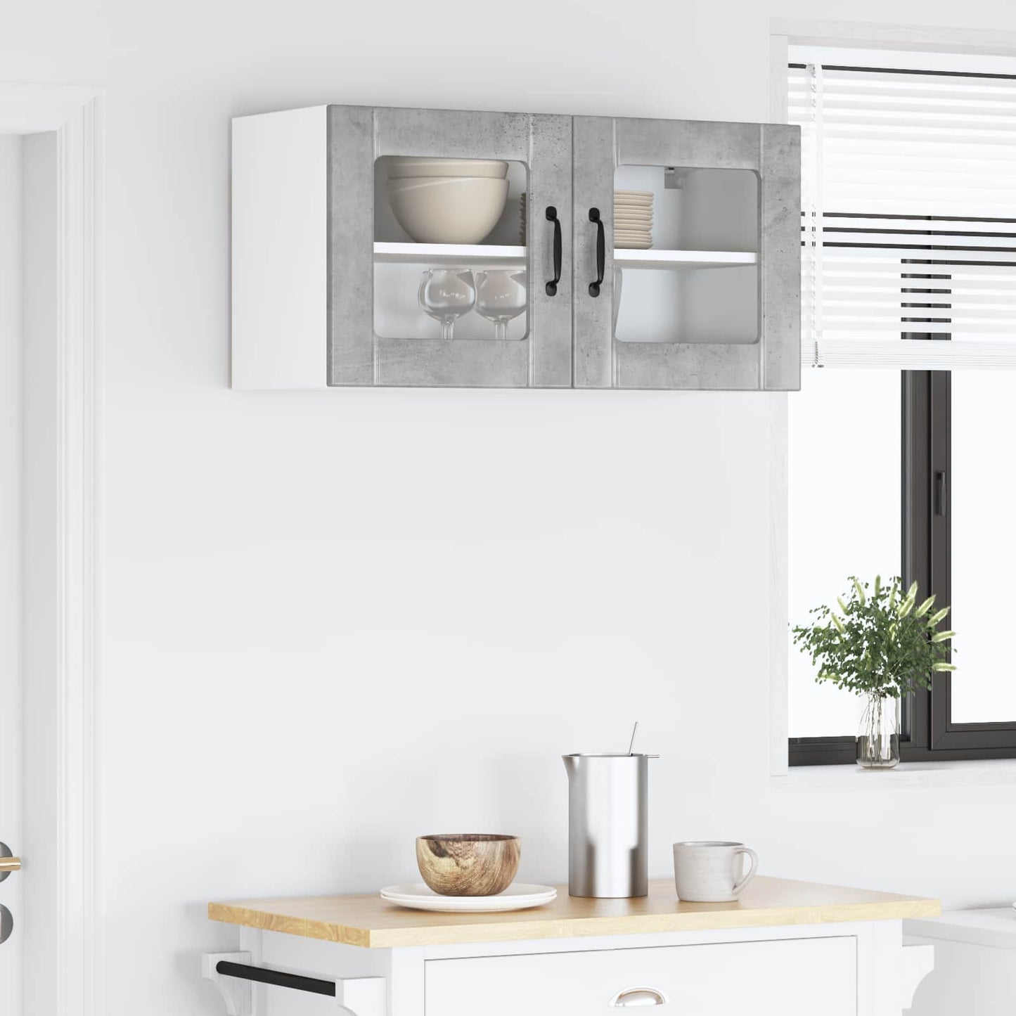 Vaatwasserpaneel Lucca Betongrijs 80 x 31 x 40 cm Bewerkt hout is nu te koop bij PeponiXL, paradijselijk wonen!