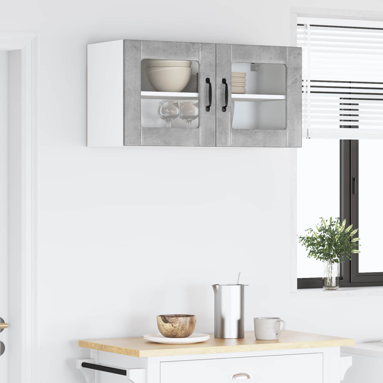 Vaatwasserpaneel Lucca Betongrijs 80 x 31 x 40 cm Bewerkt hout is nu te koop bij PeponiXL, paradijselijk wonen!