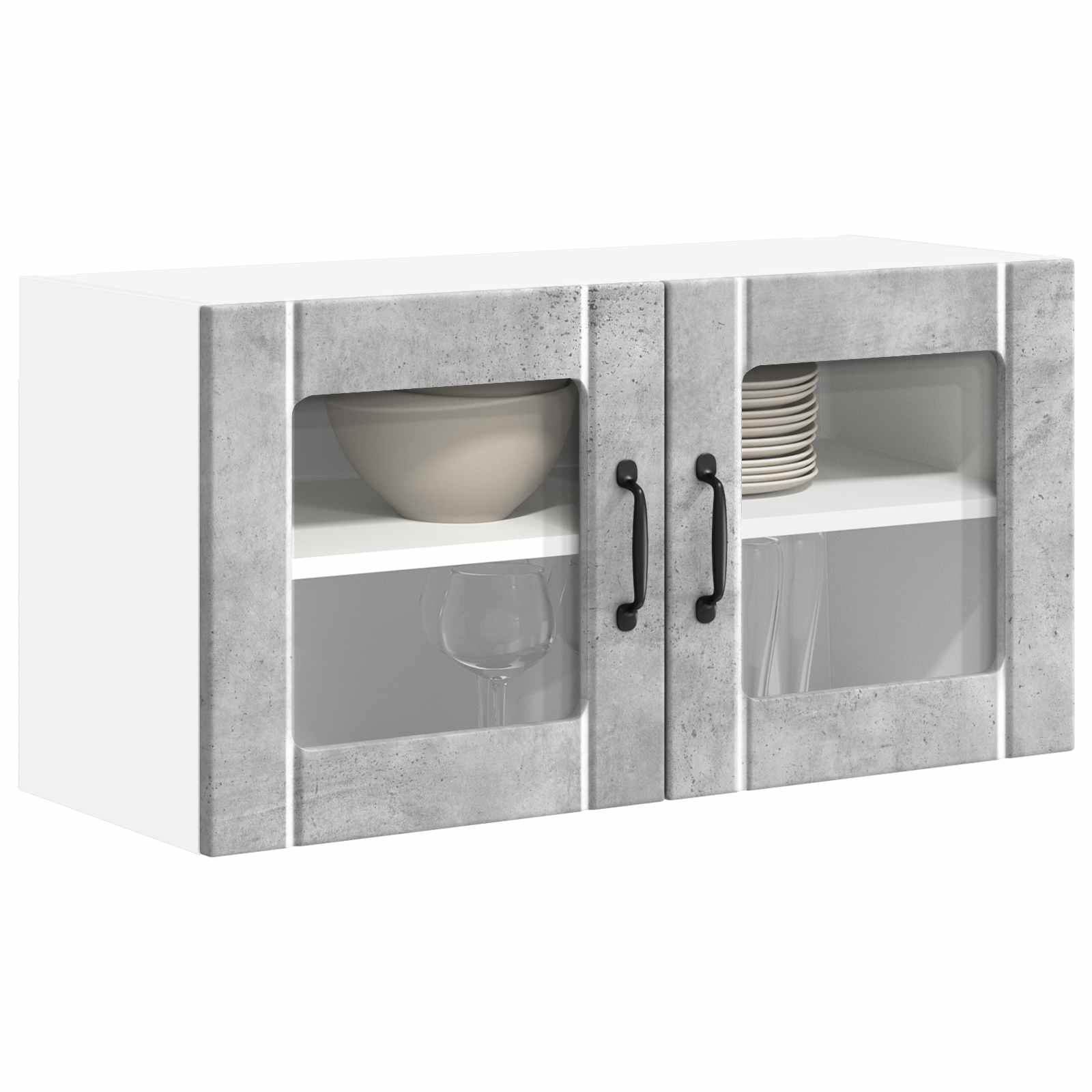 Vaatwasserpaneel Lucca Betongrijs 80 x 31 x 40 cm Bewerkt hout is nu te koop bij PeponiXL, paradijselijk wonen!