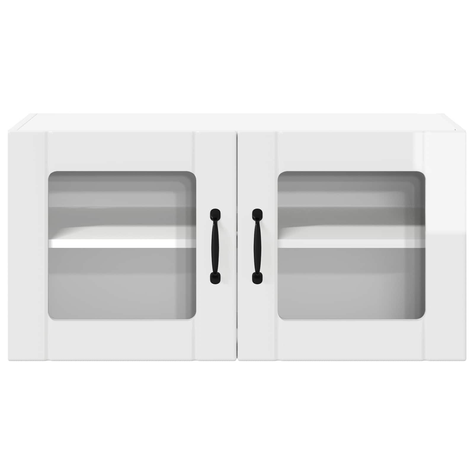 Keukenkast Hoogglans wit 80 x 31 x 40 cm Bewerkt hout is nu te koop bij PeponiXL, paradijselijk wonen!