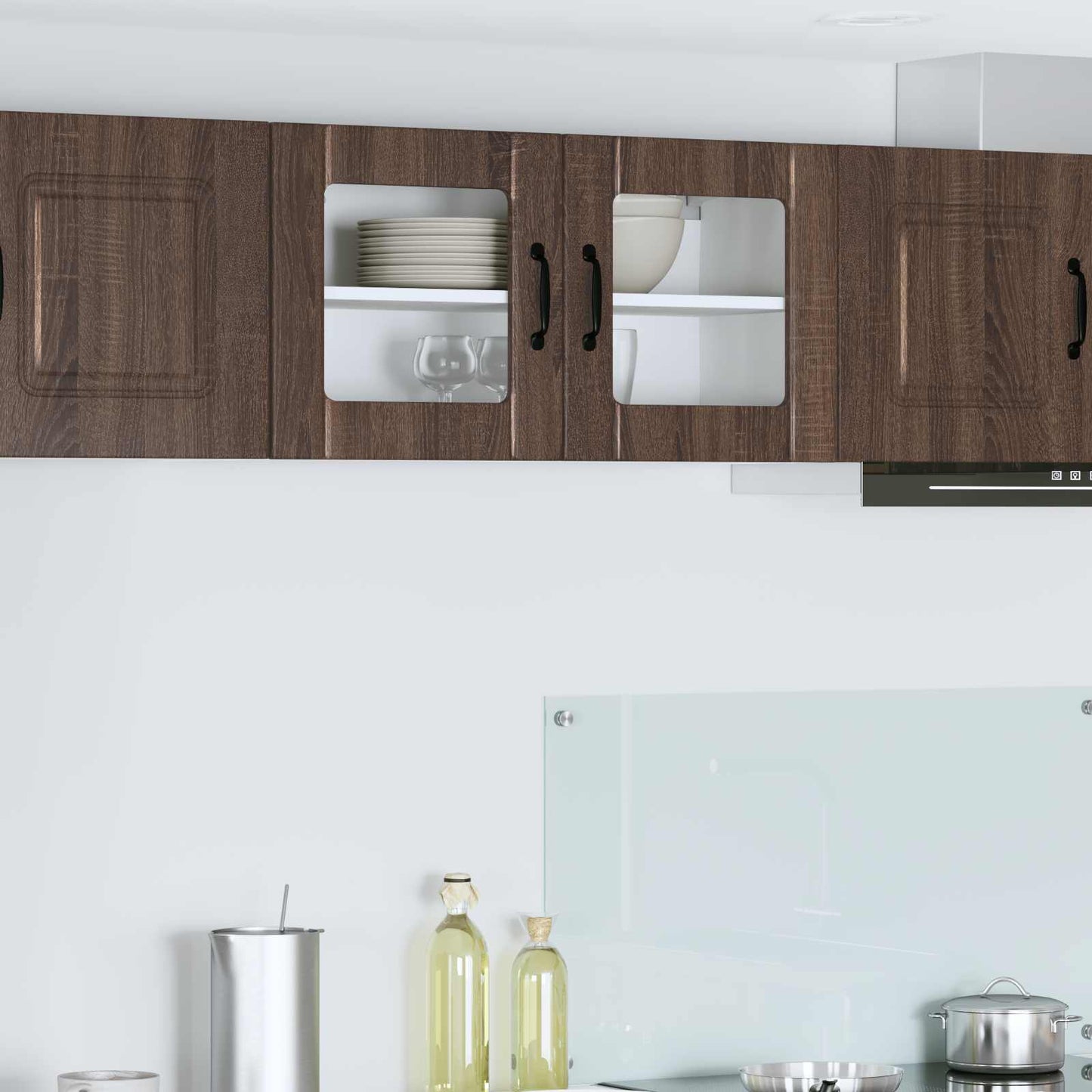 Vaatwasserpaneel Lucca Bruin eiken 80 x 31 x 40 cm Bewerkt hout is nu te koop bij PeponiXL, paradijselijk wonen!