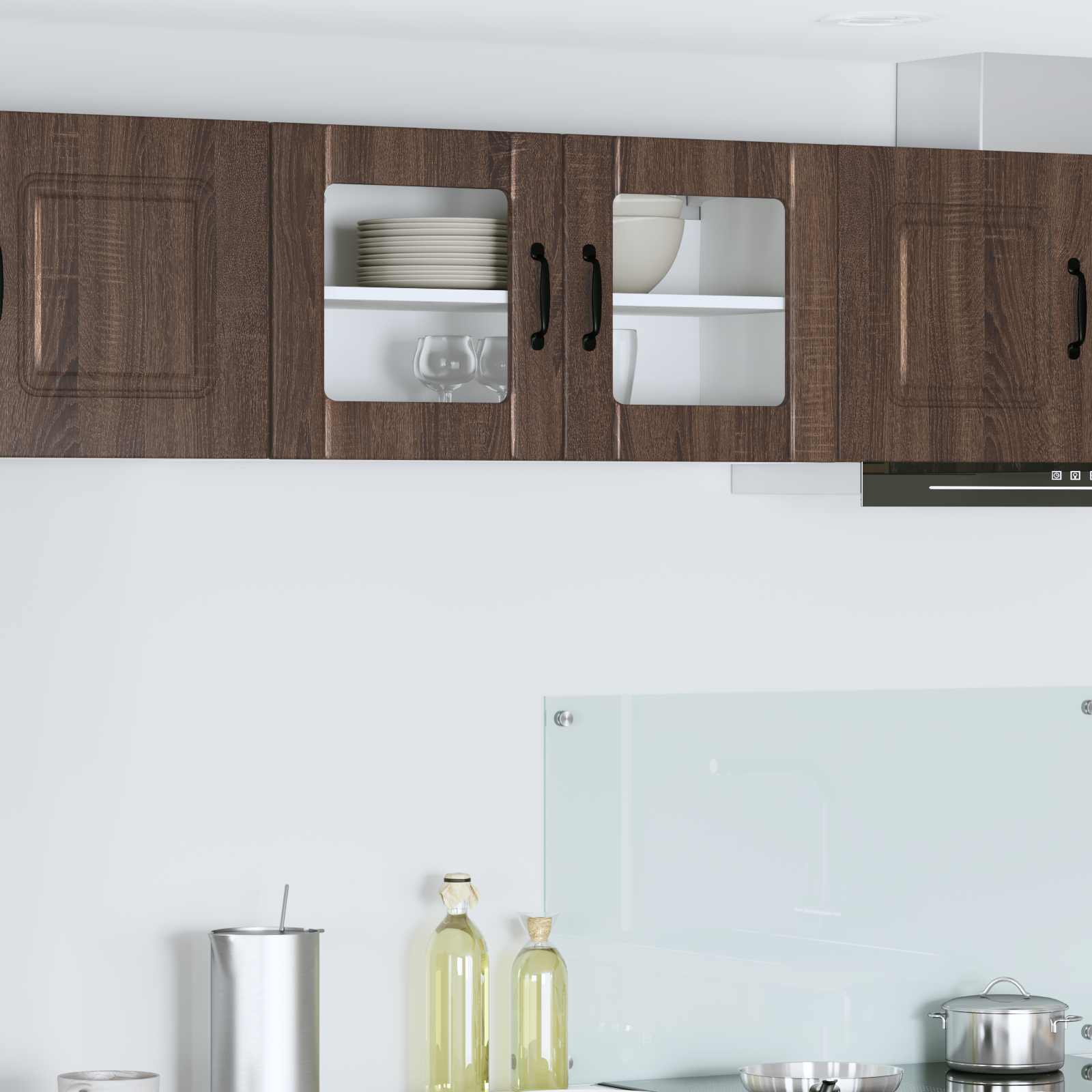 Vaatwasserpaneel Lucca Bruin eiken 80 x 31 x 40 cm Bewerkt hout is nu te koop bij PeponiXL, paradijselijk wonen!