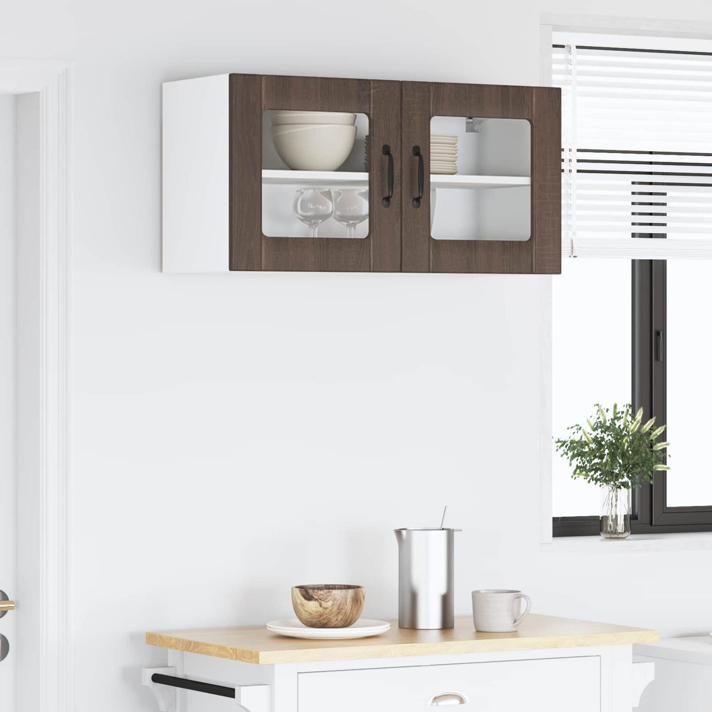Vaatwasserpaneel Lucca Bruin eiken 80 x 31 x 40 cm Bewerkt hout is nu te koop bij PeponiXL, paradijselijk wonen!