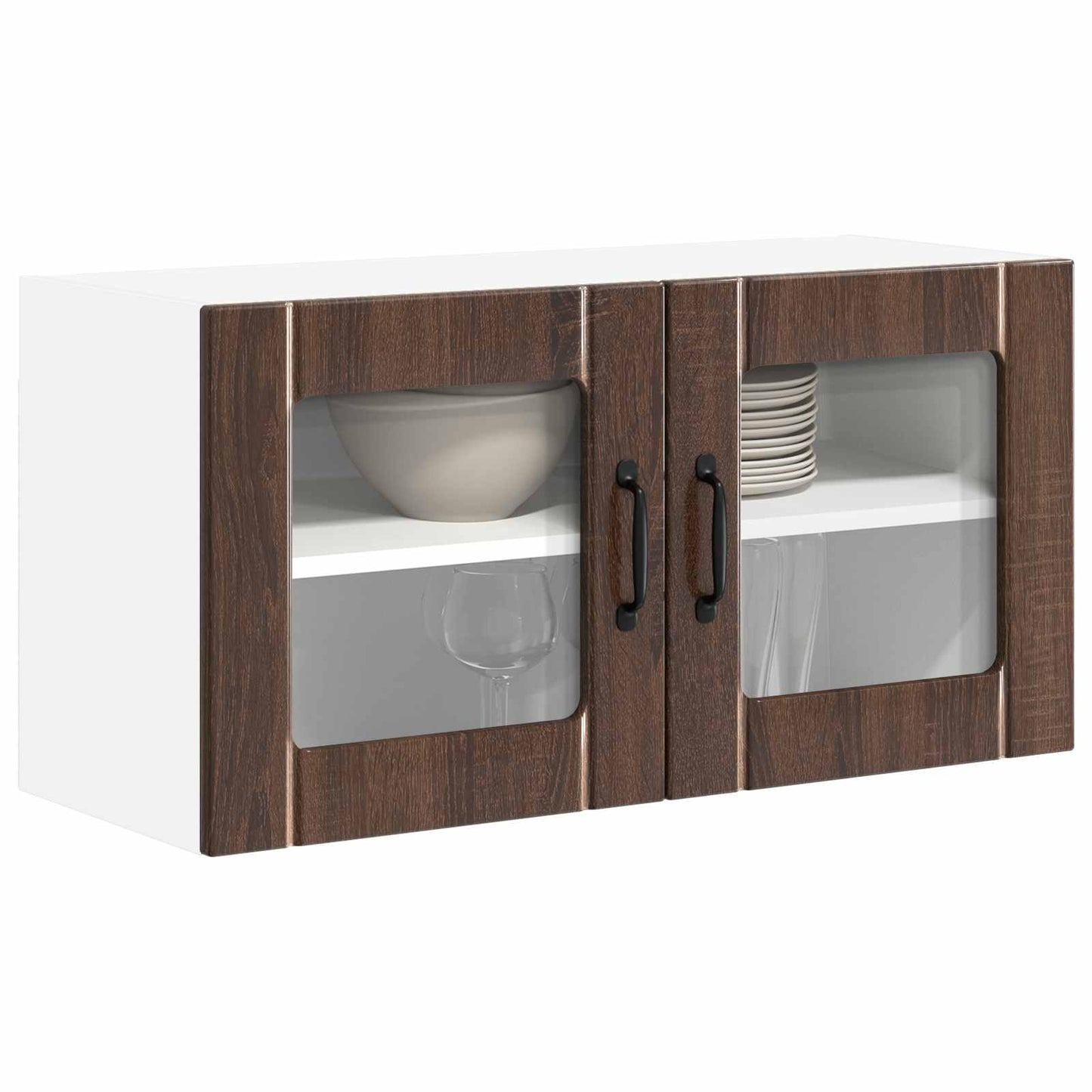 Vaatwasserpaneel Lucca Bruin eiken 80 x 31 x 40 cm Bewerkt hout is nu te koop bij PeponiXL, paradijselijk wonen!