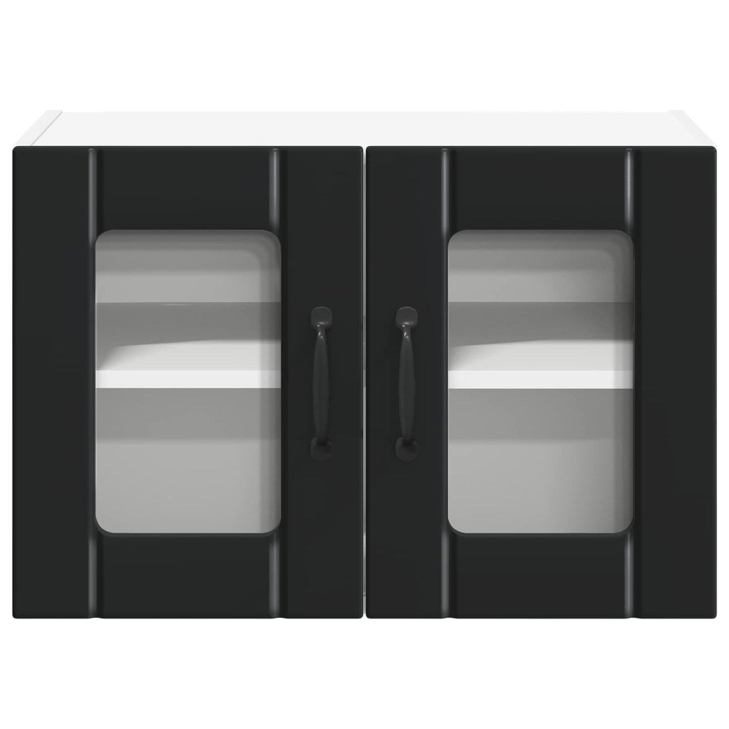 Keukenkast 2 pcs Zwart 60 x 31 x 40 cm Bewerkt hout is nu te koop bij PeponiXL, paradijselijk wonen!