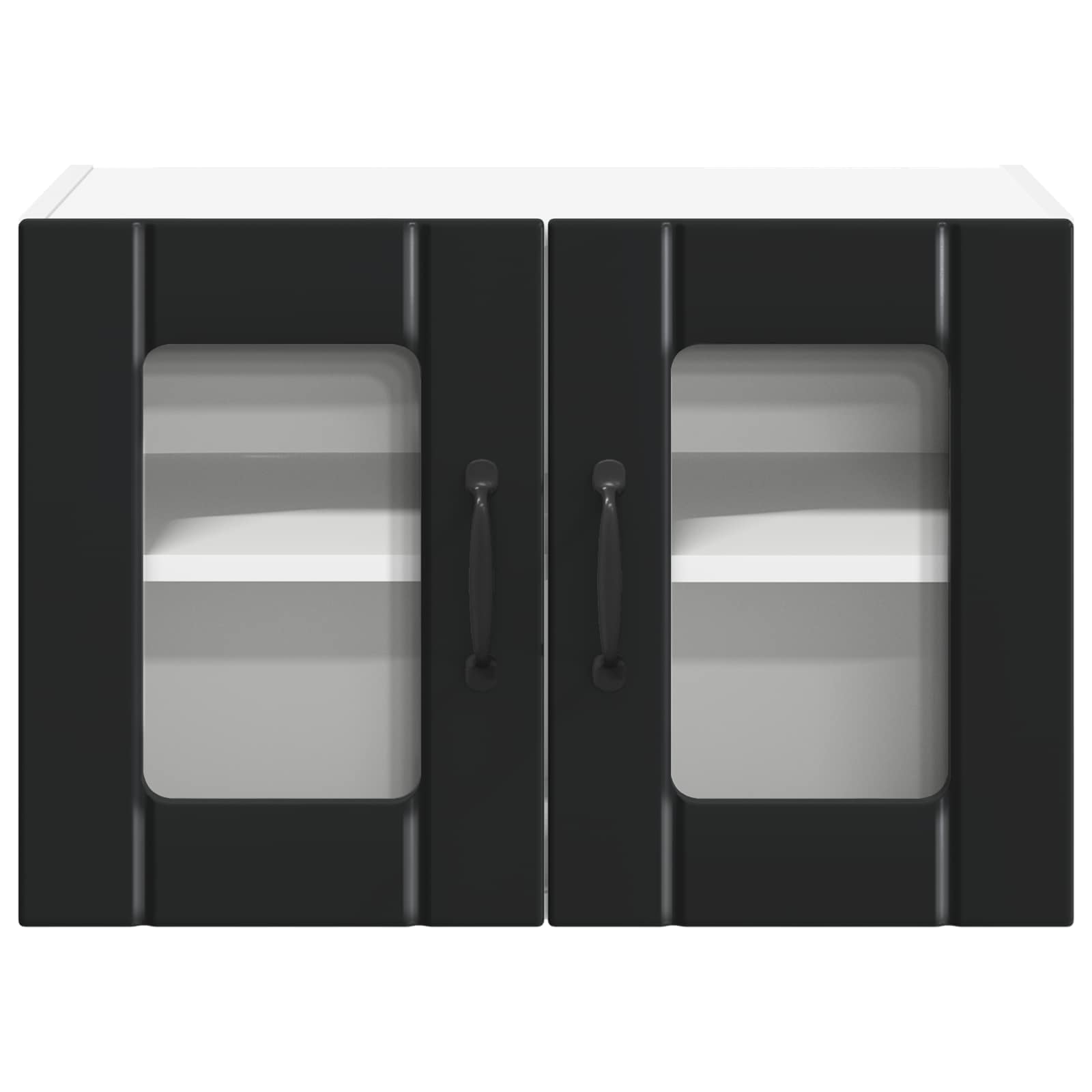 Keukenkast 2 pcs Zwart 60 x 31 x 40 cm Bewerkt hout is nu te koop bij PeponiXL, paradijselijk wonen!