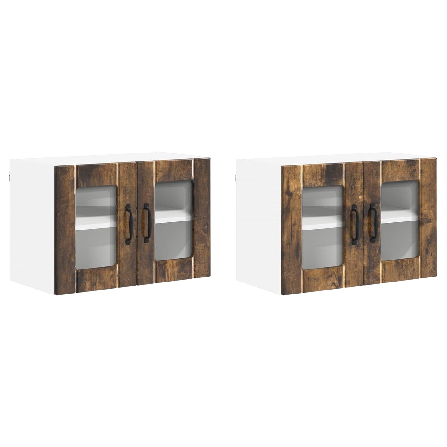 Vaatwasserpaneel Lucca 2 pcs Gerookt eiken 60 x 31 x 40 cm is nu te koop bij PeponiXL, paradijselijk wonen!