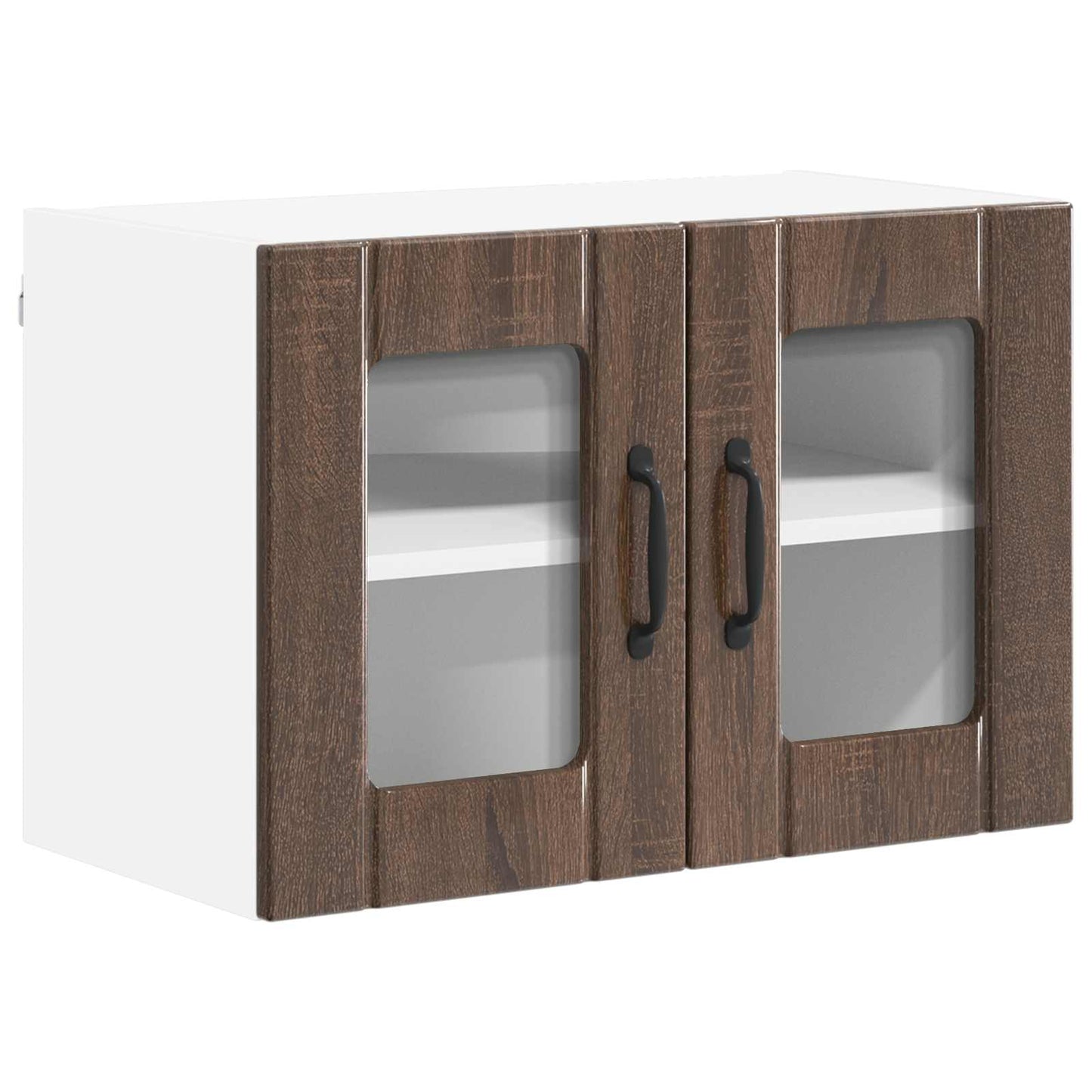 Keukenwandkasten Lucca 2 pcs Bruin eiken 60 x 31 x 40 cm is nu te koop bij PeponiXL, paradijselijk wonen!