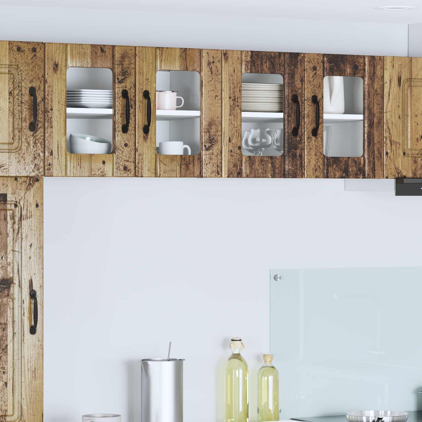 Keukenkast Oudhout 60 x 31 x 40 cm Bewerkt hout is nu te koop bij PeponiXL, paradijselijk wonen!