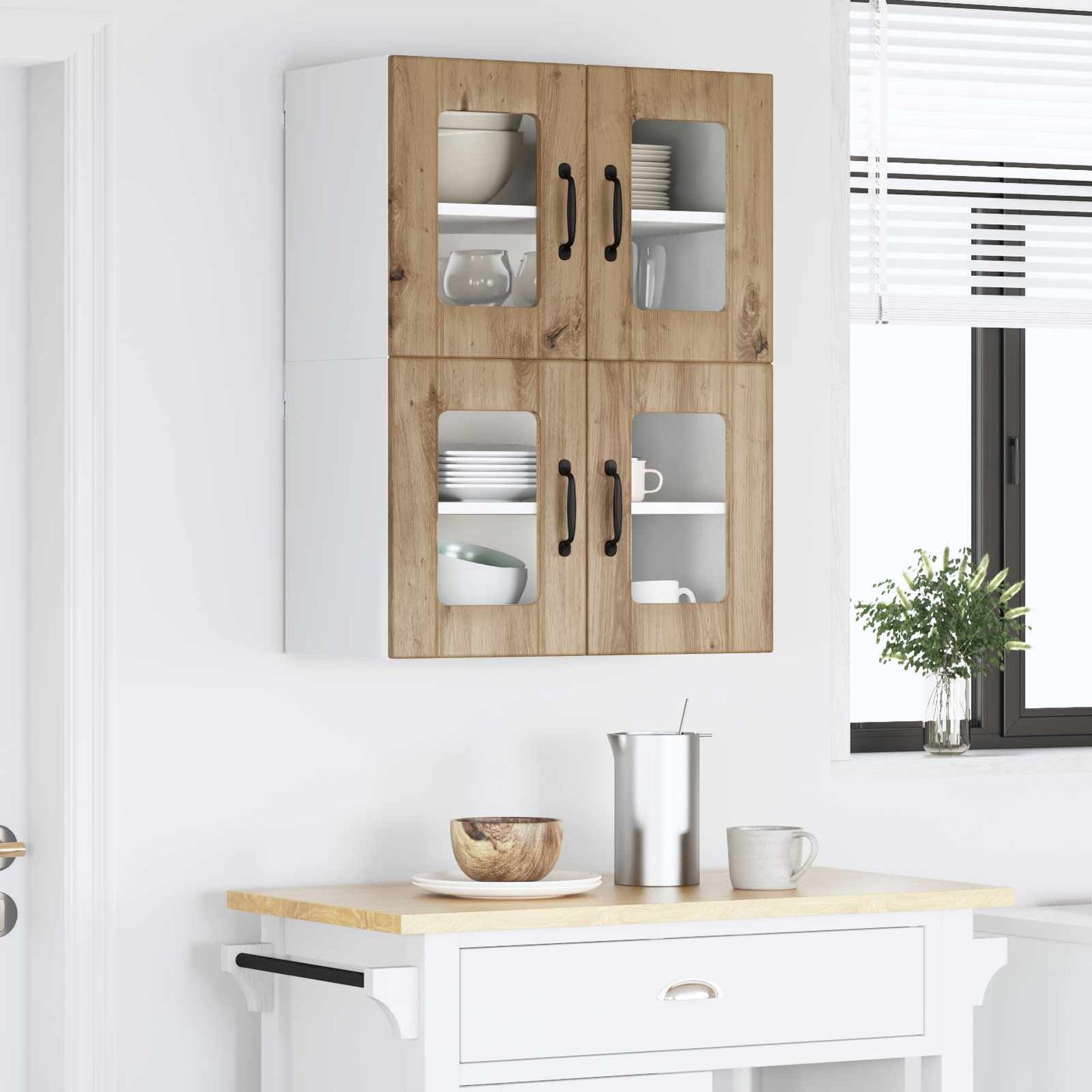 Vaatwasserpaneel Lucca 2 pcs Artisanaal eiken 60 x 31 x 40 cm is nu te koop bij PeponiXL, paradijselijk wonen!