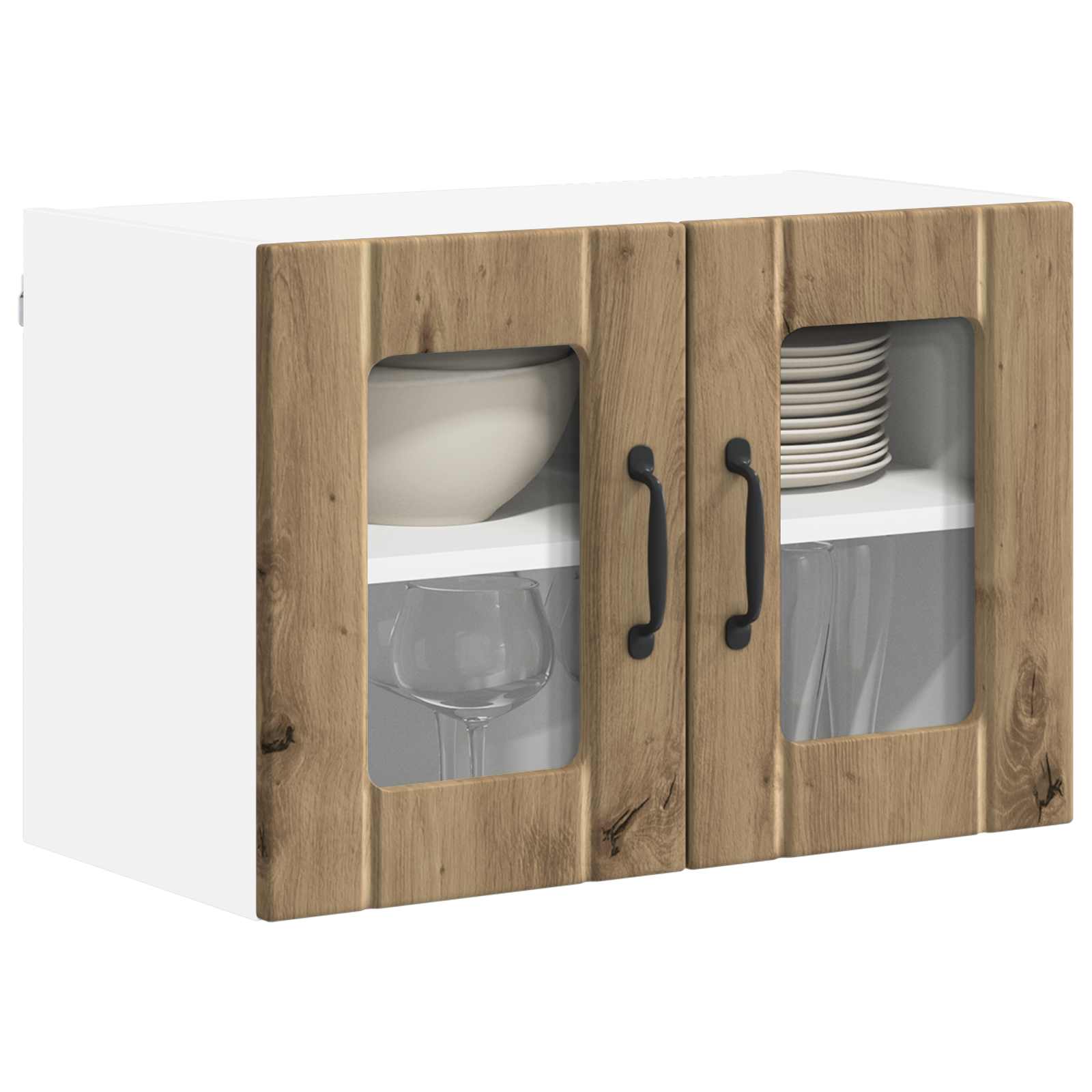 Vaatwasserpaneel Lucca 2 pcs Artisanaal eiken 60 x 31 x 40 cm is nu te koop bij PeponiXL, paradijselijk wonen!